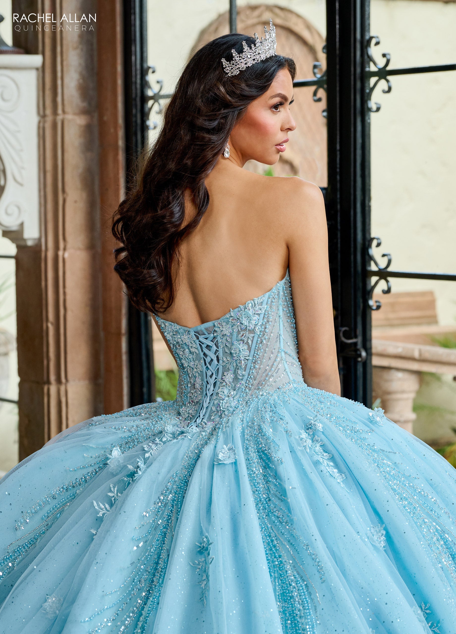 Mary's Bridal Strapless Cape Quinceanera Dress by Rachel Allan RQ1162 - view 10