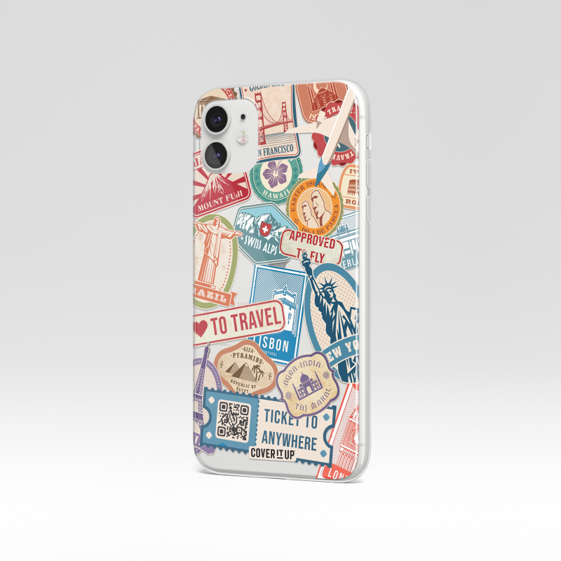 Design Phone Cases Travel Clear Silicone Case - view 4