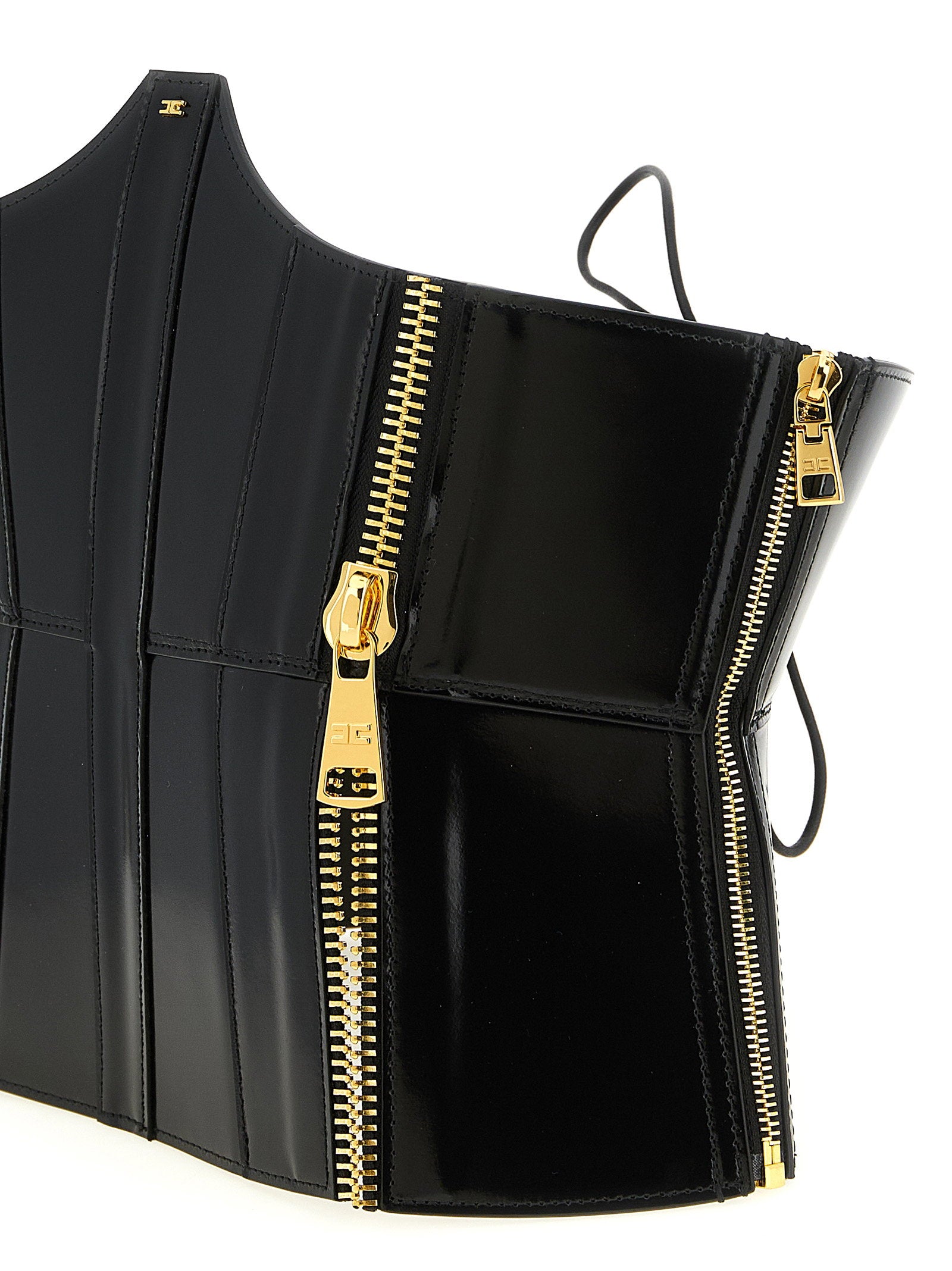 Elisabetta Franchi Bustier Belt – 100% leather - view 3