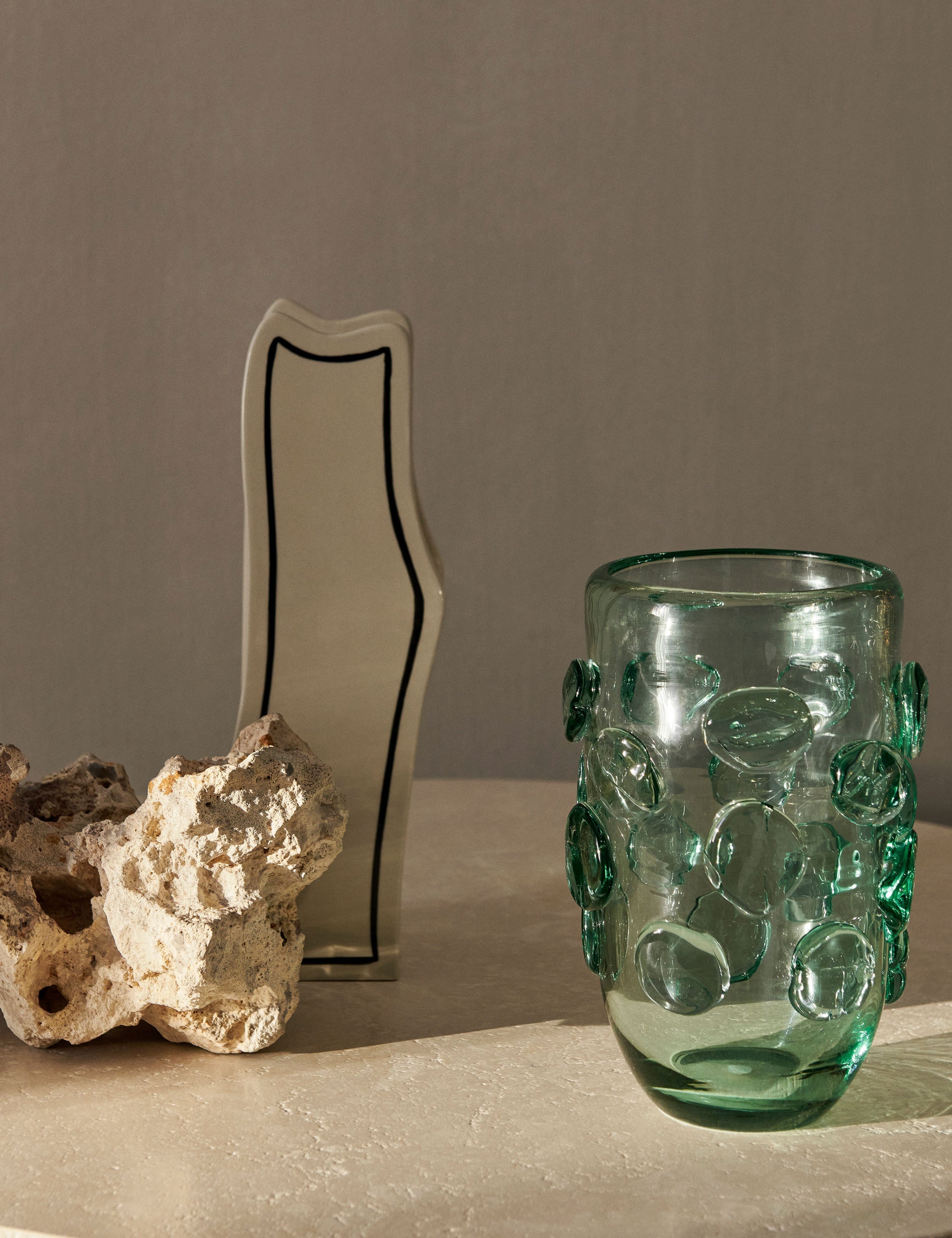Lulu and Georgia Lump Vase by Ferm Living – Green - view 2