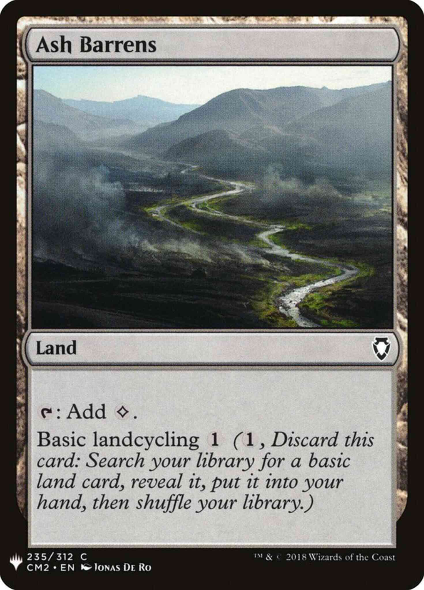Ash barrens cm2-235 – Magic Ash Barrens [CM2-235] [The List] [Non-Foil]