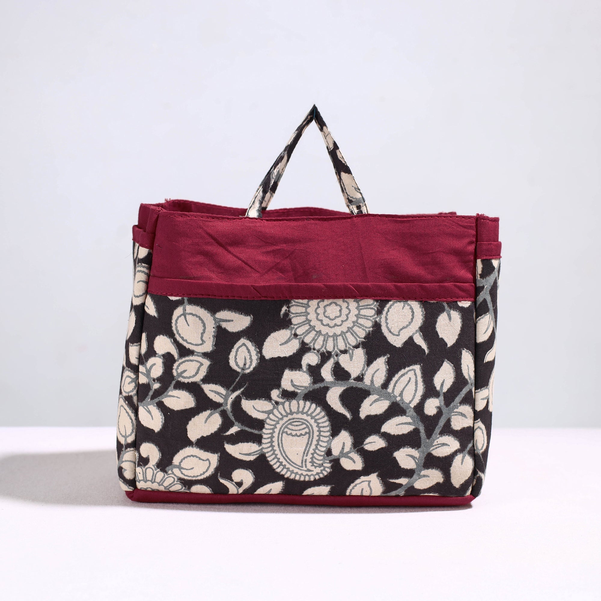 NOORI BAZAR Black - Handmade Cotton Multipurpose Cosmetic/Toiletry Bag 03