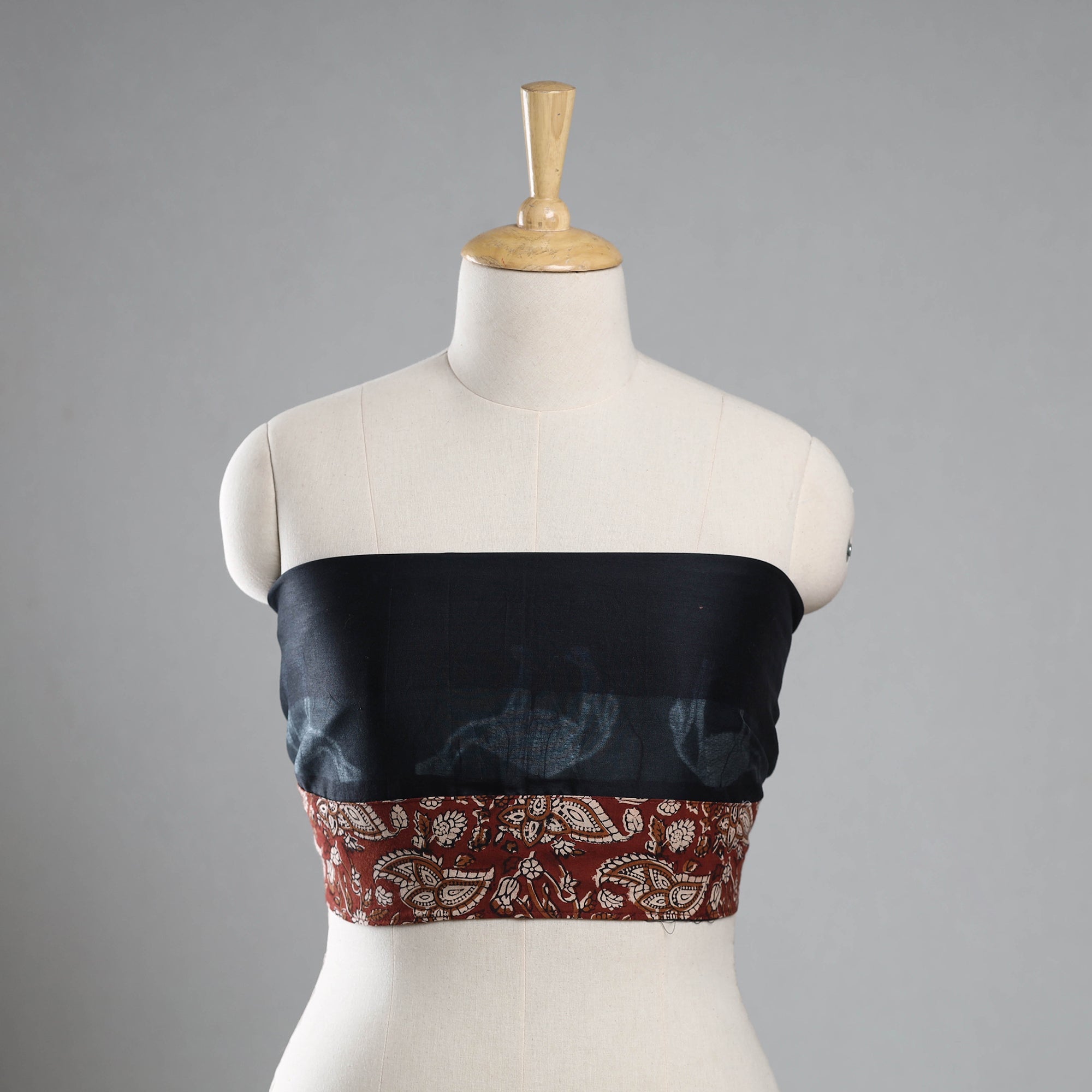 NOORI BAZAR Black - Nui Shibori Chanderi Silk Blouse Piece 67