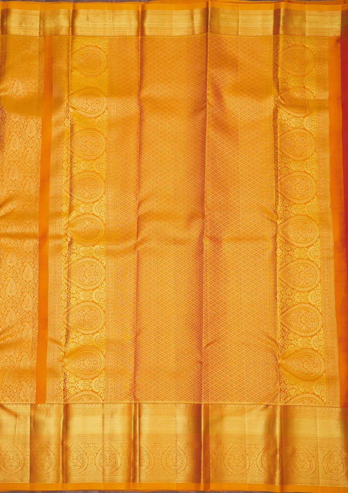 Koskii Mustard Zariwork Pure Silk Saree – Women's - view 6