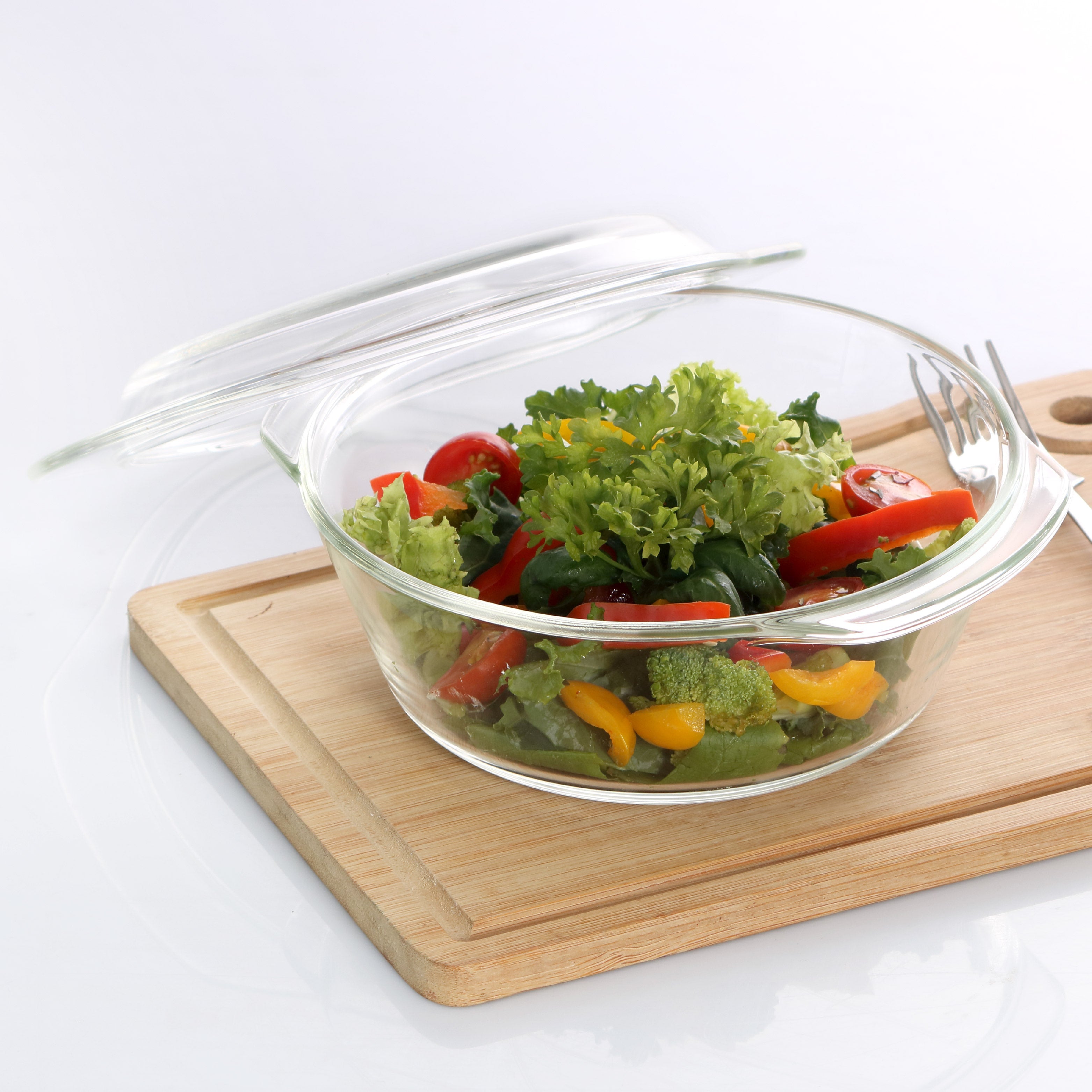 Cello Angelica Round Casserole With Lid, 1100ml