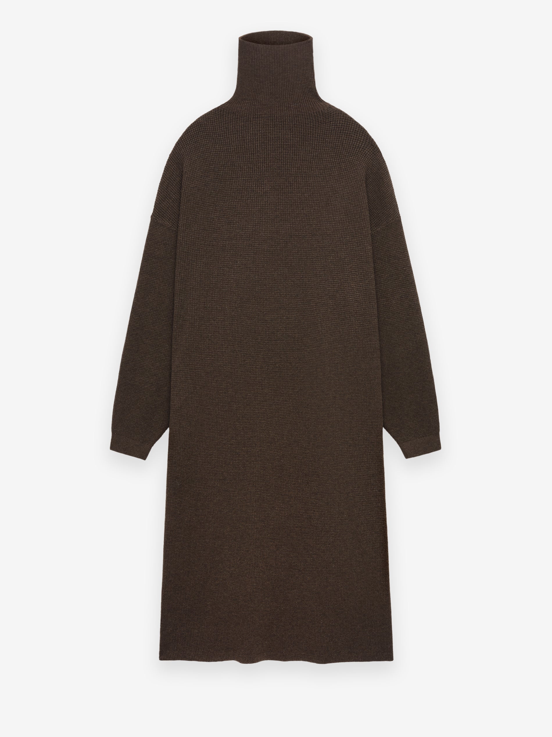 ESSENTIALS Women's Waffle Knit Turtleneck Dress