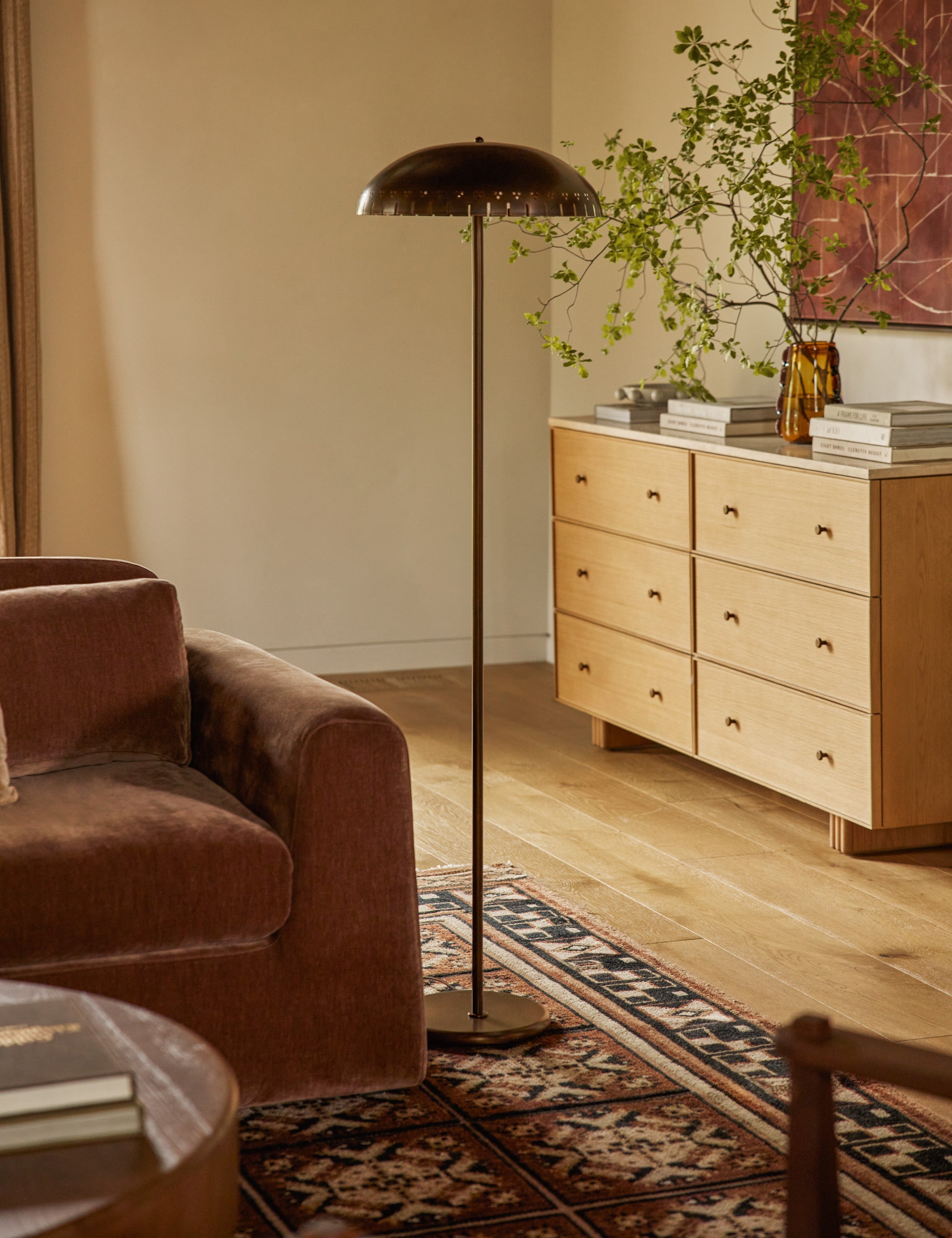 Lulu and Georgia Omero Floor Lamp – Burnished Brass - view 2
