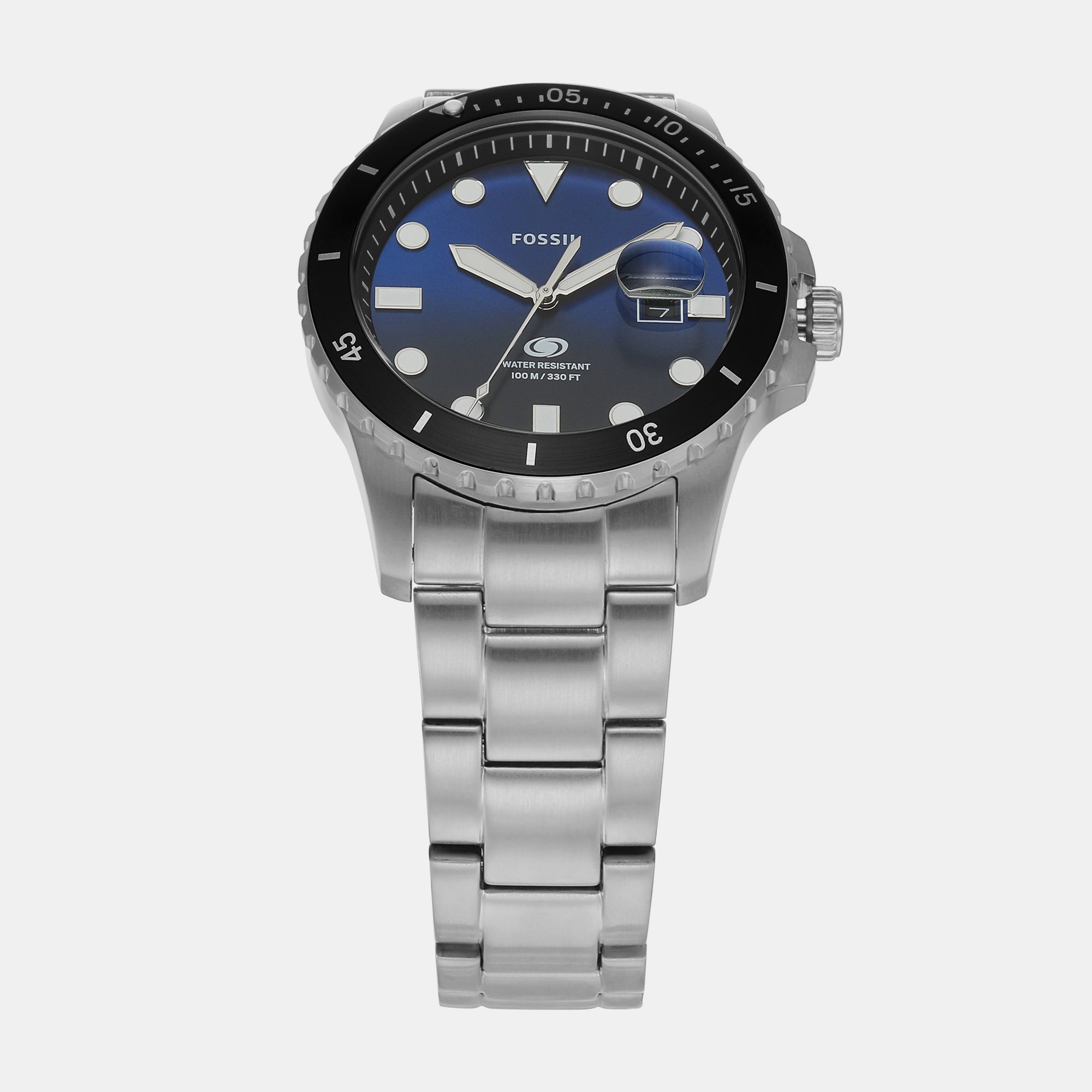 Fossil Blue Dive Men Quartz Two Tone Dial Analog Stainless Steel Watch FS6038 - view 4