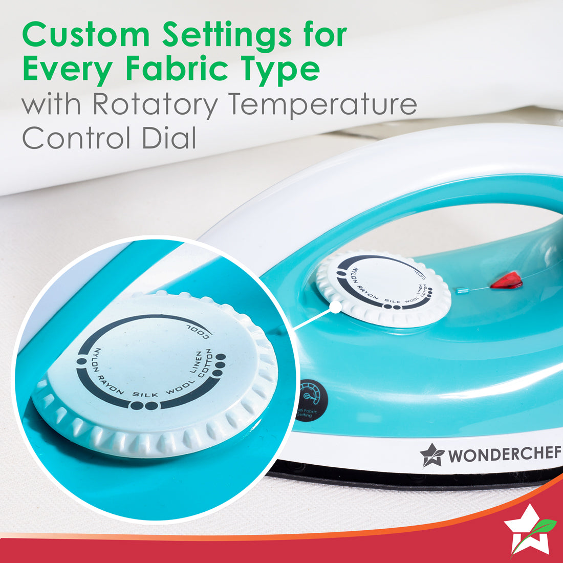 Wonderchef Dry Iron Cruze | 1000W | Quick Heating - view 5