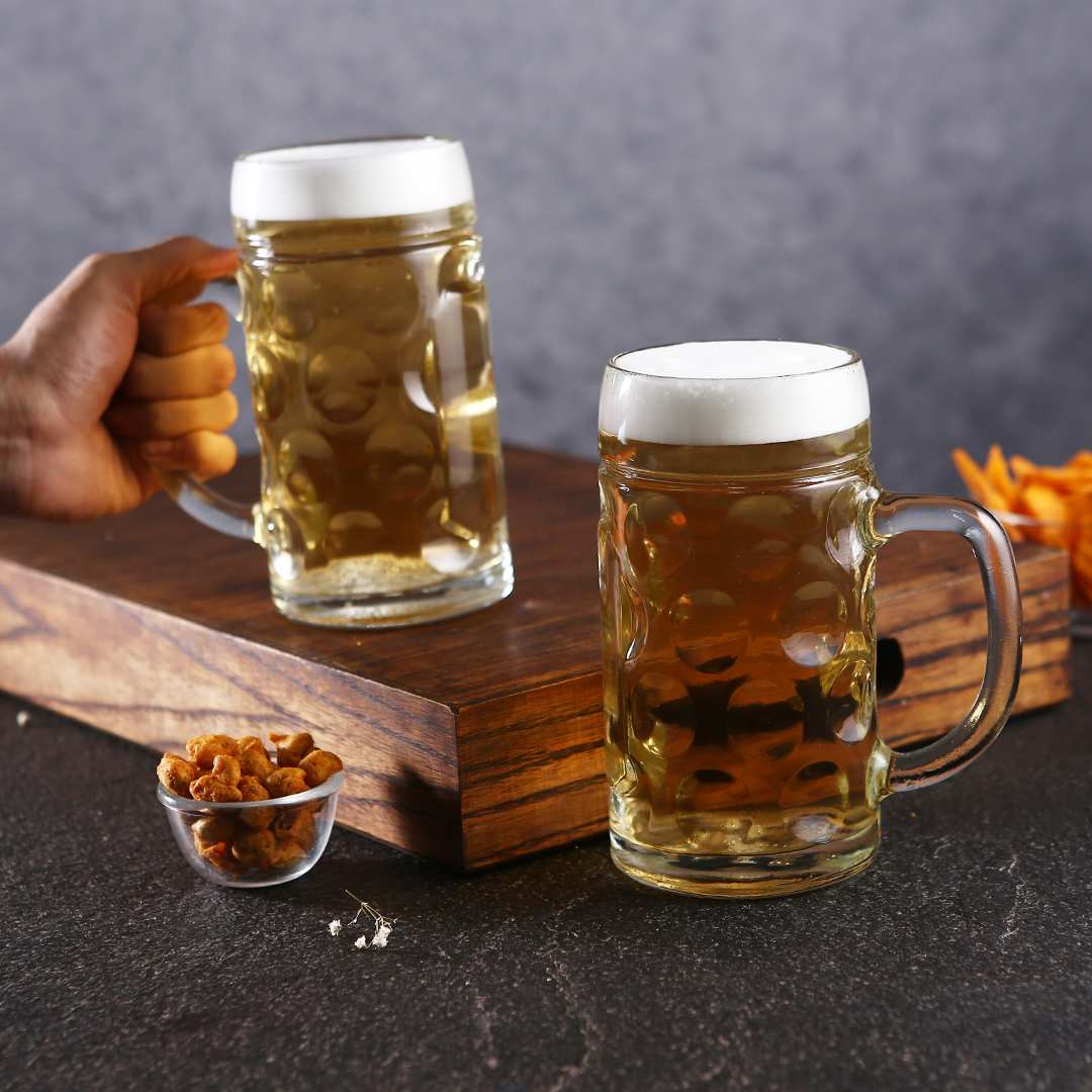 Wonderchef Modena Beer Mug 500 Ml (Set Of 2) by blackree - view 3