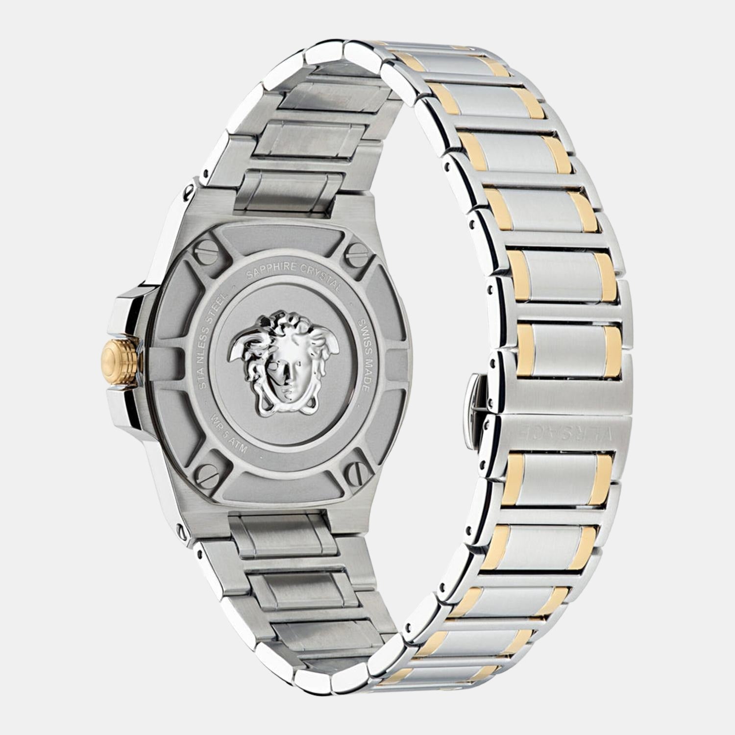 Versace Greca Reaction Men Quartz Silver Dial Analog Stainless Steel Watch VE3I00422 - view 3