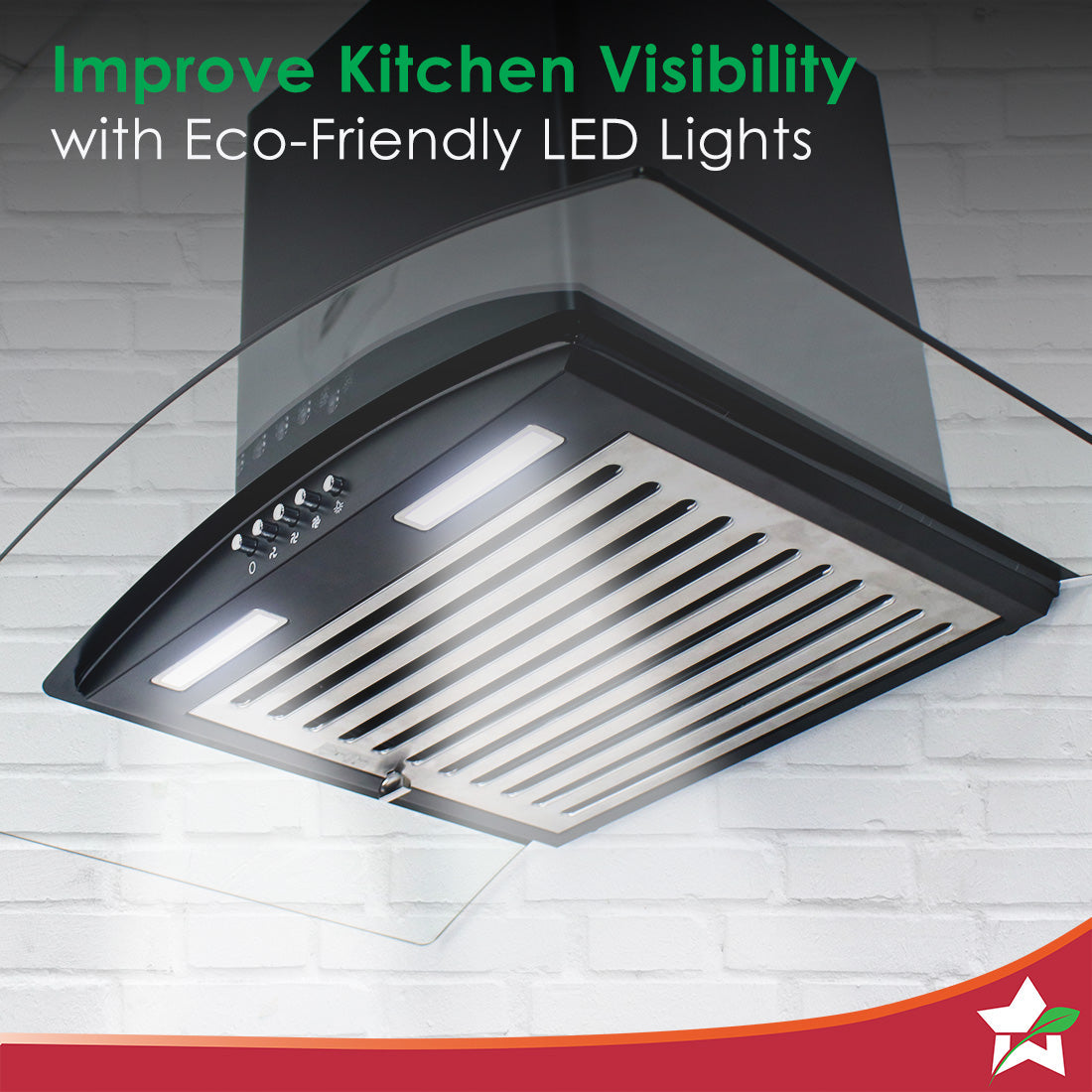 Wonderchef Power Curve Wall-Mount Chimney| 1000M3/H - view 6