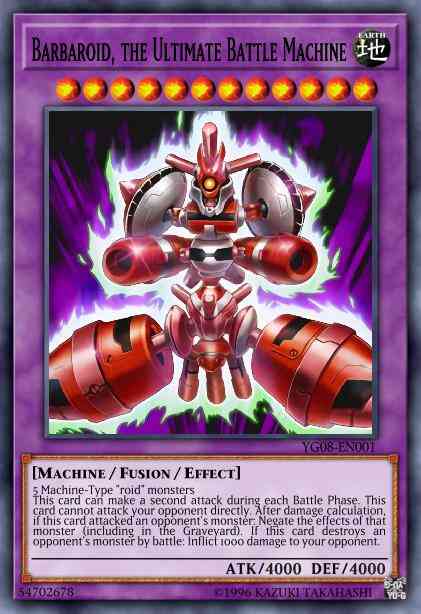 Barbaroid the ultimate – Yu-Gi-Oh! Barbaroid, the Ultimate Battle Machine - YG08-EN001 - Ultra Rare - Limited