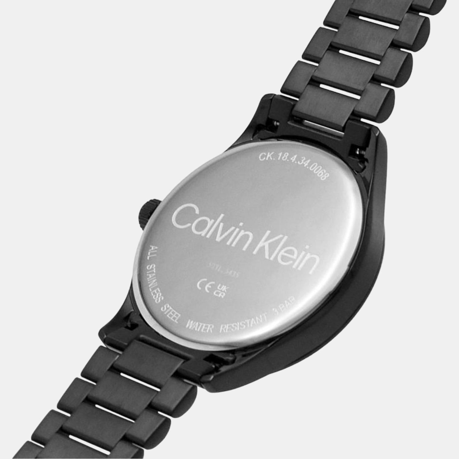 Calvin Klein Ck Iconic Unisex Quartz Black Dial Analog Stainless Steel Watch 25200040 - view 6