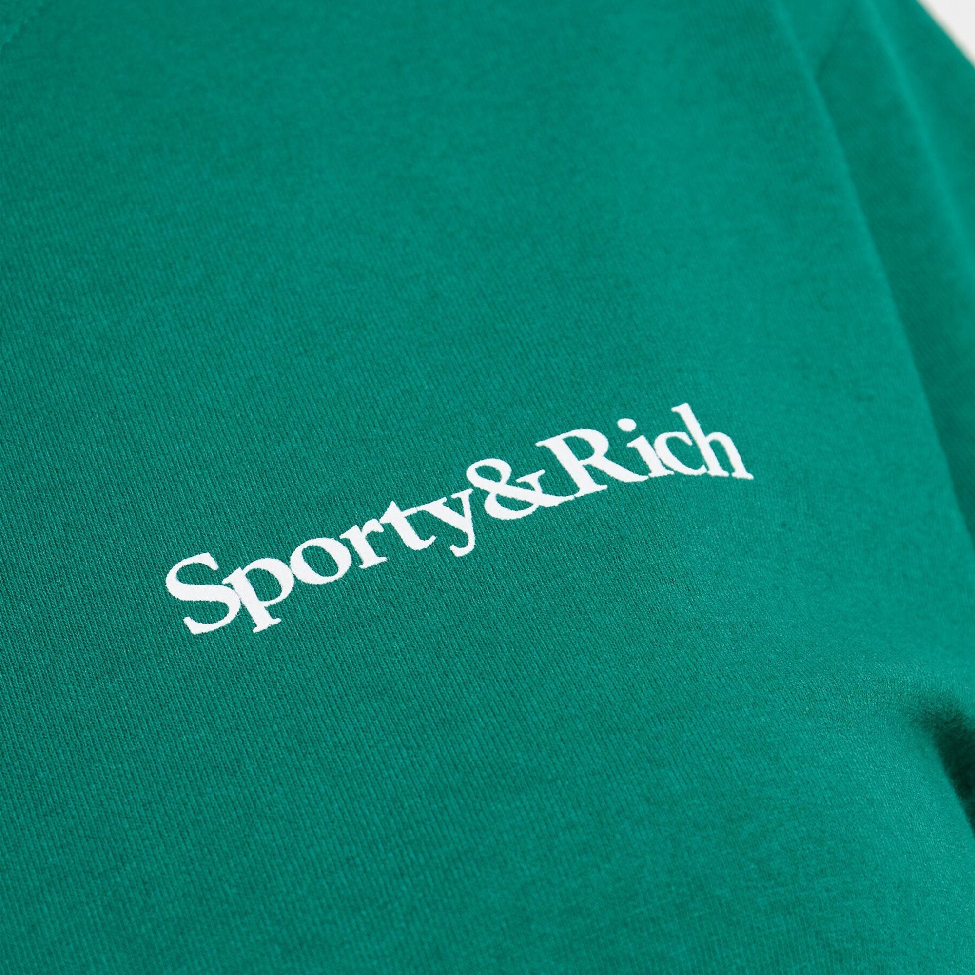 Sporty & Rich | Health Is Wealth T-shirt { Green - view 5