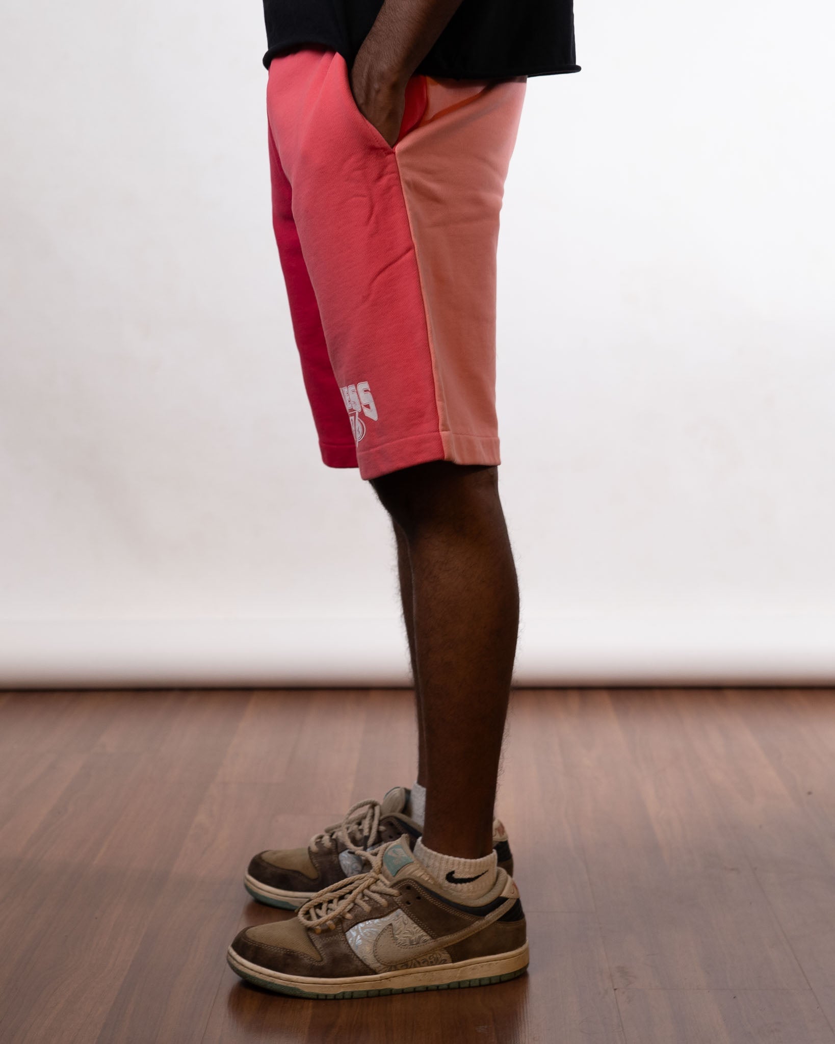 Guess x J Balvin Pink/Orange Sweatshorts - view 2