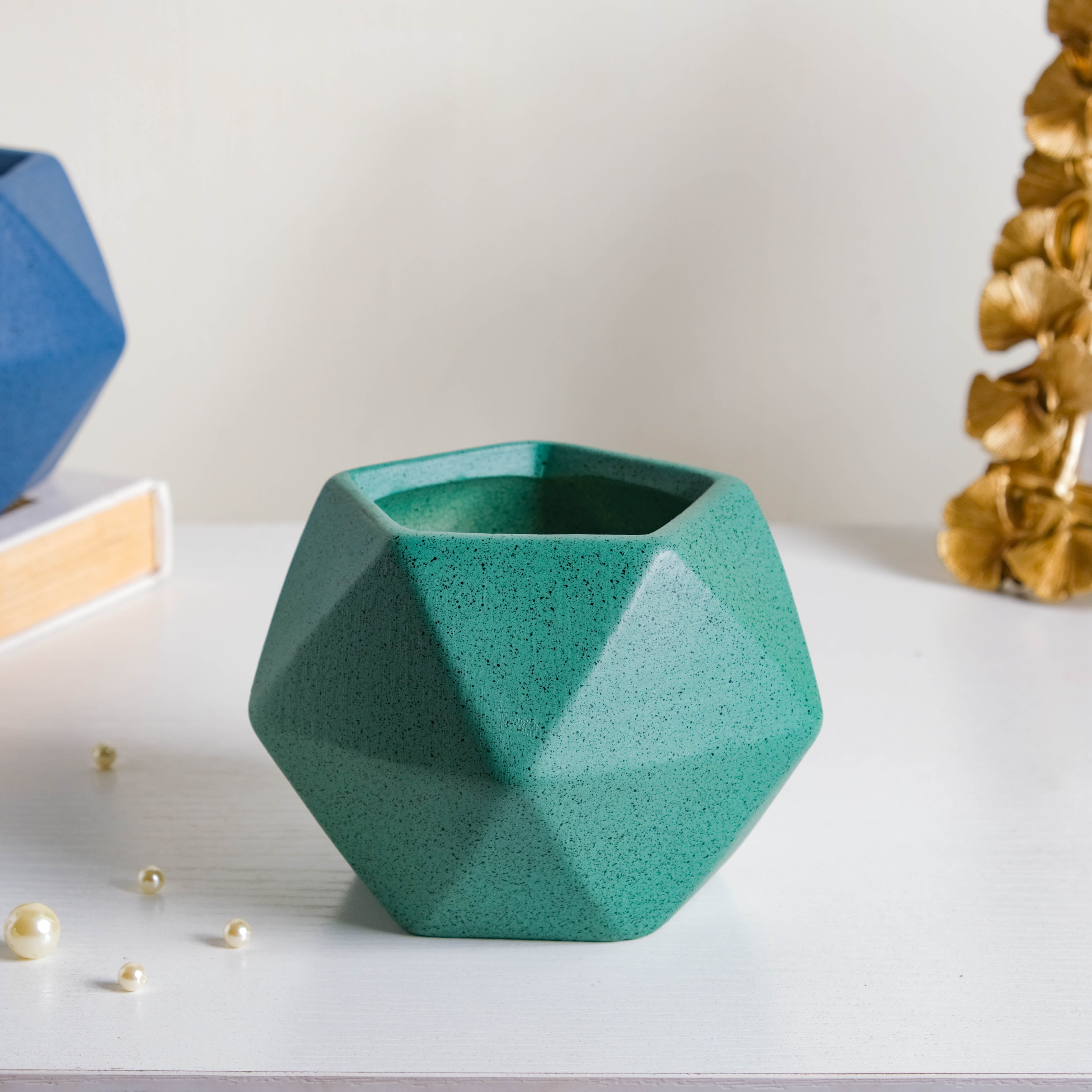 Nestasia Green Abstract Plant Pot - view 7