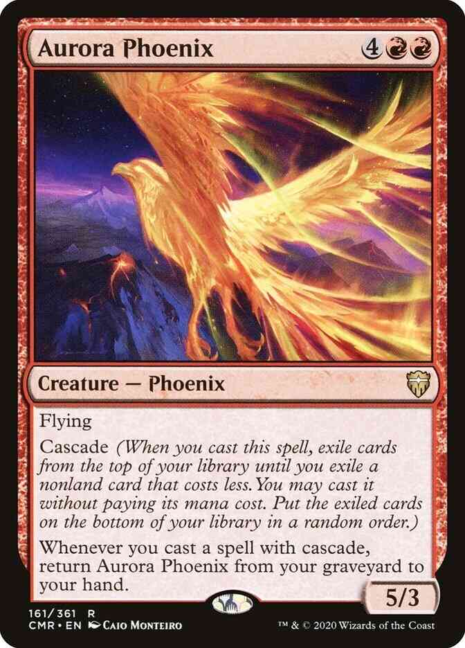 Aurora phoenix 161 – Magic Aurora Phoenix [161] [Commander Legends] [Non-Foil]