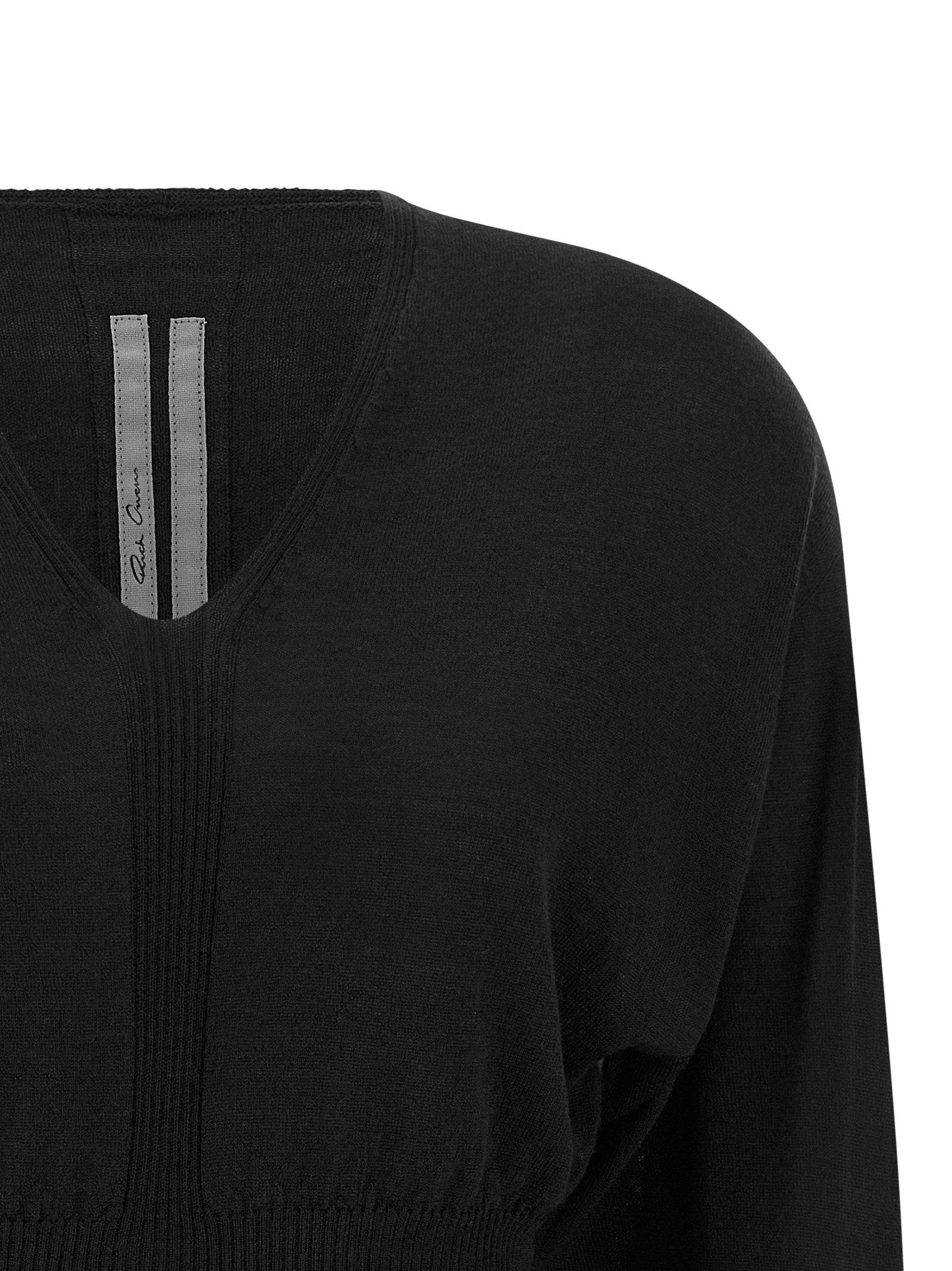 Rick Owens V Cropped Top – 100% cotton - view 3