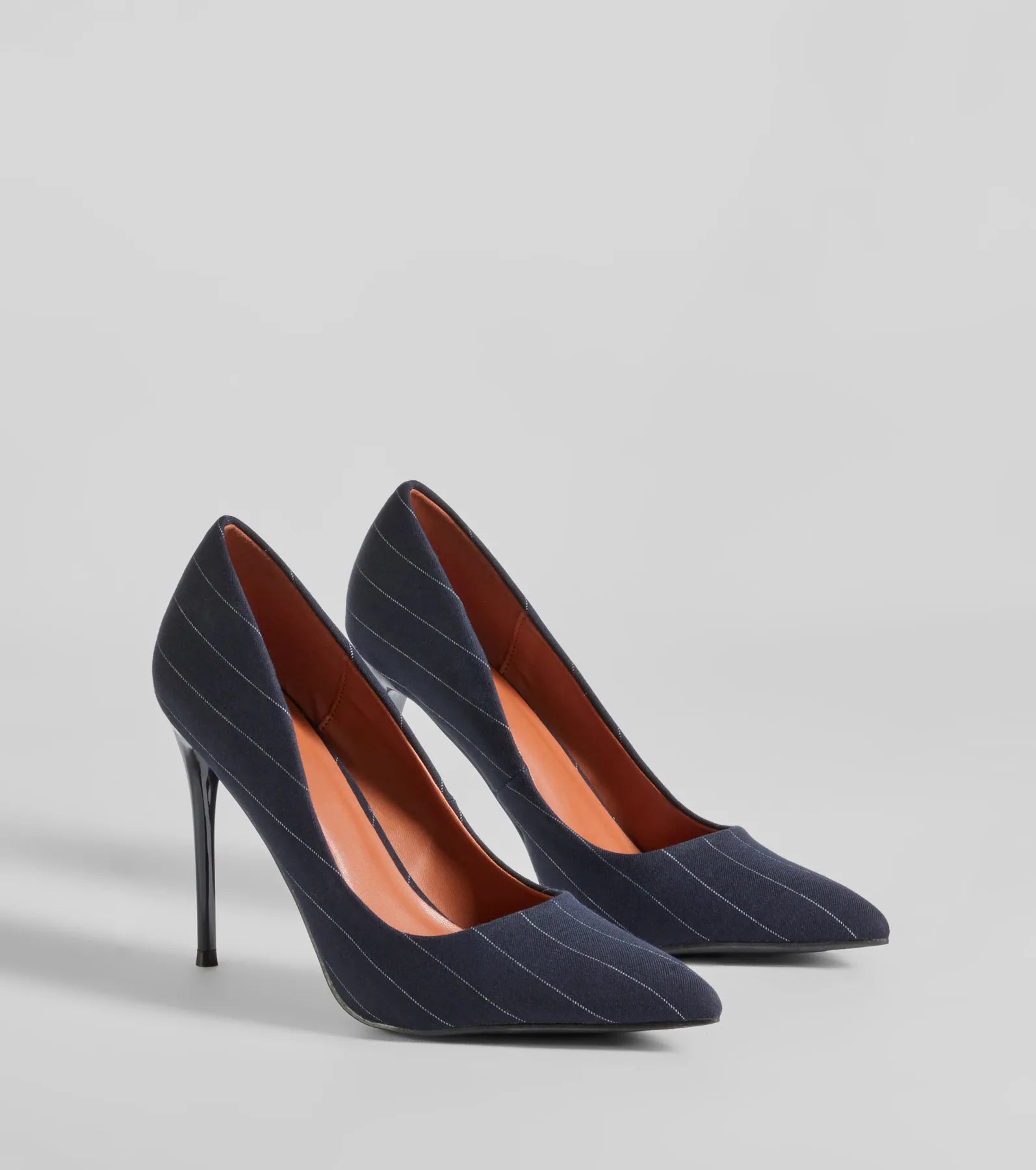Windsor Pursuit Of Chic Pinstriped Stiletto Pumps