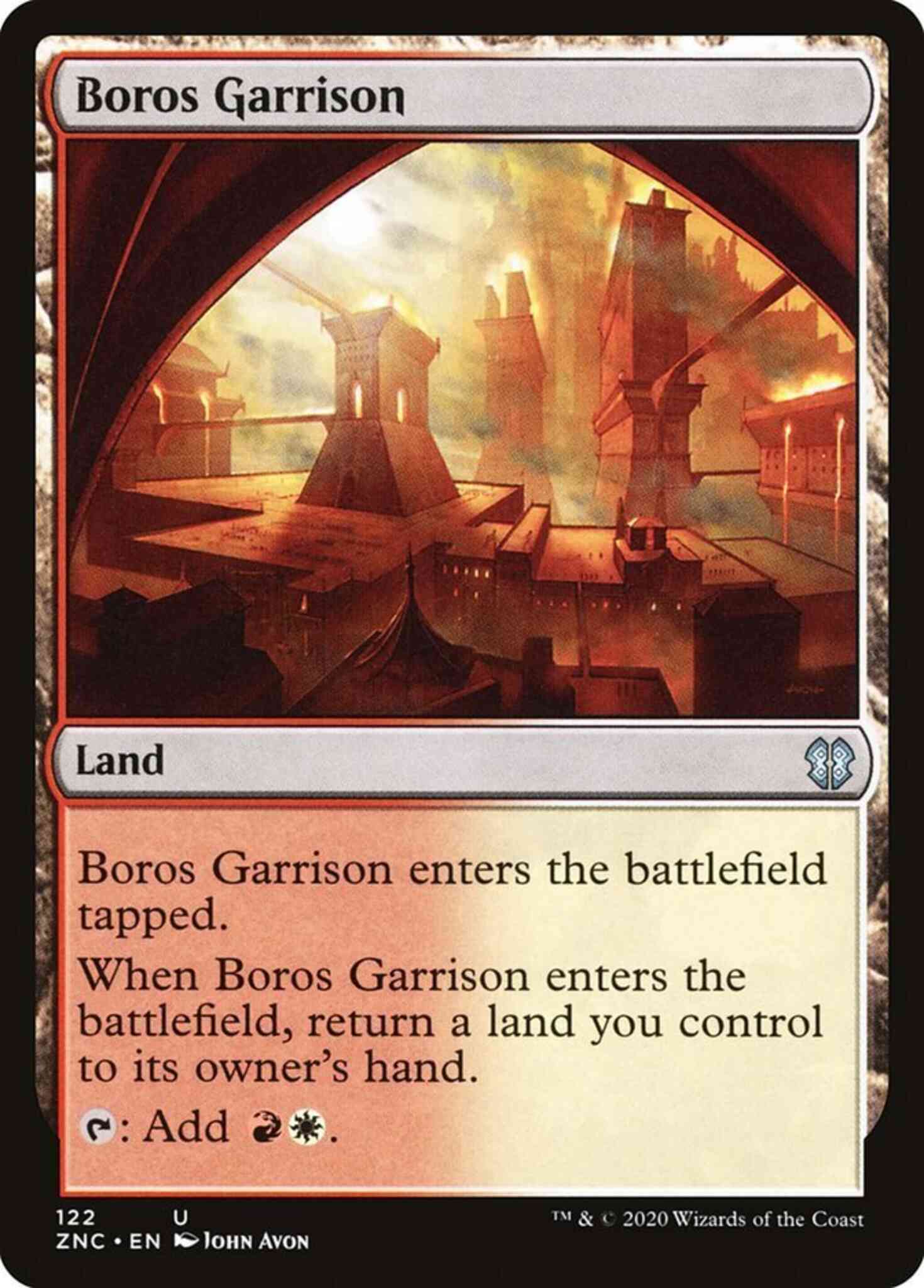 Boros garrison 122 – Magic Boros Garrison [122] [Zendikar Rising Commander] [Non-Foil]