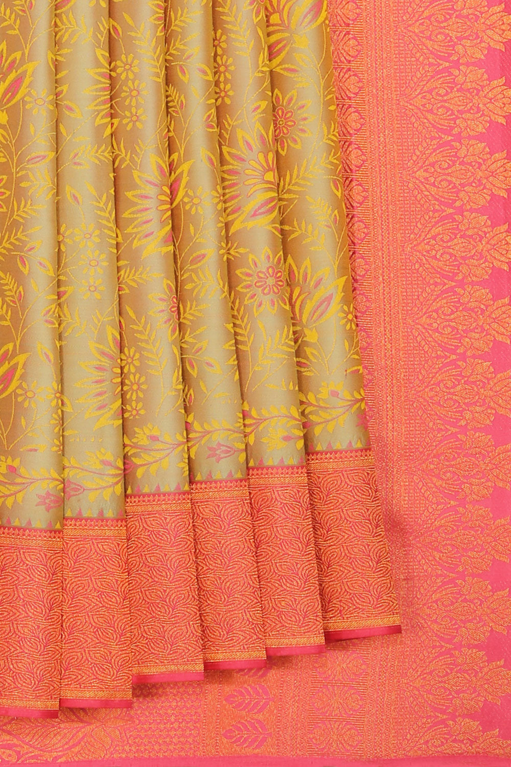 Kalanjali Gorgeous Yellow Saree – Women's