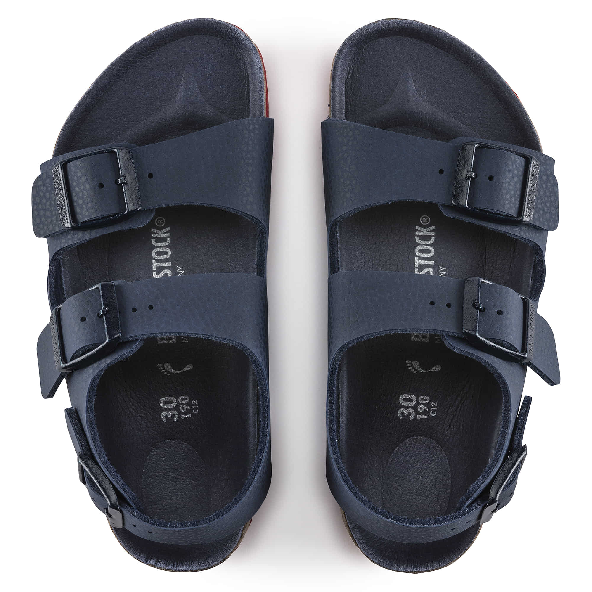 Birkenstock Milano Kids Birko-Flor – Blue Blue/Desert Soil Blue Red - view 2