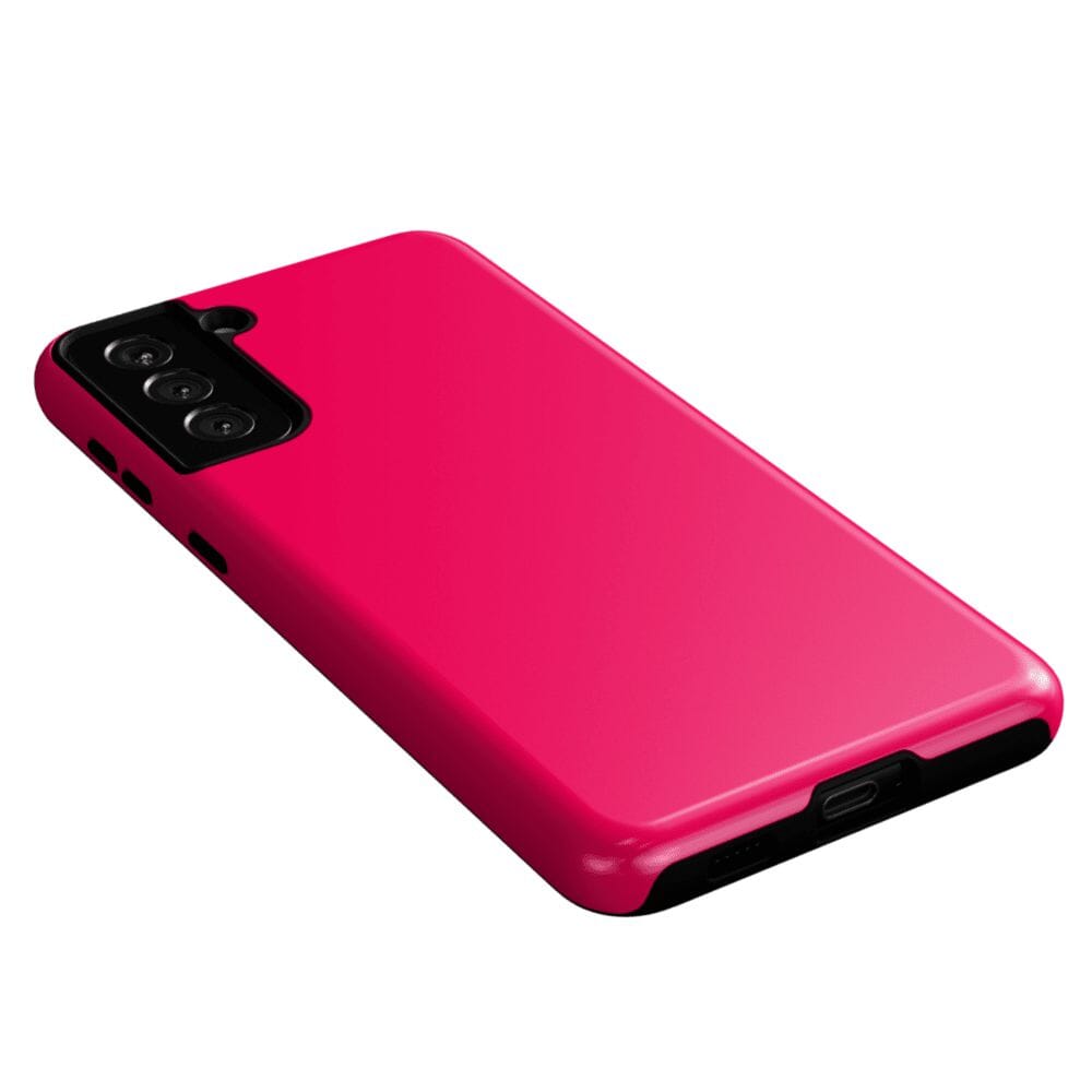 Casetry Think Pink | Solid Neon Pink Samsung Case - view 32