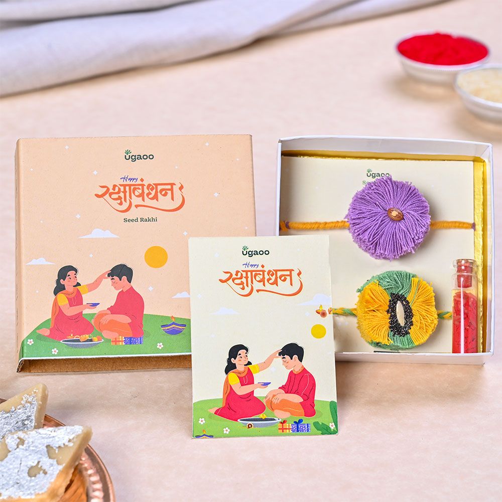 Ugaoo Plantable Seed Rakhi - Set of 2