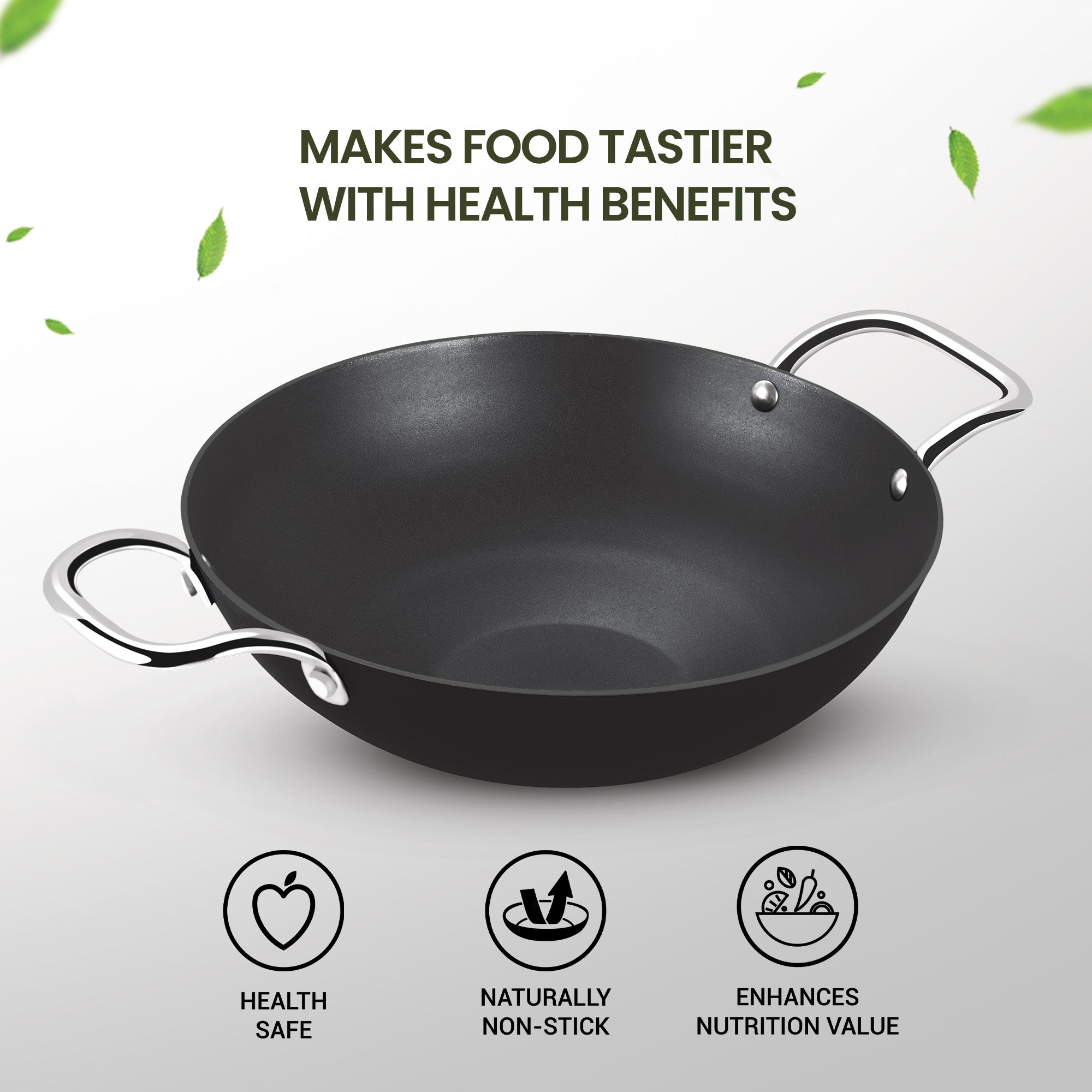 Non Stick Iron Kadhai (Milton Procook) – Black - view 3