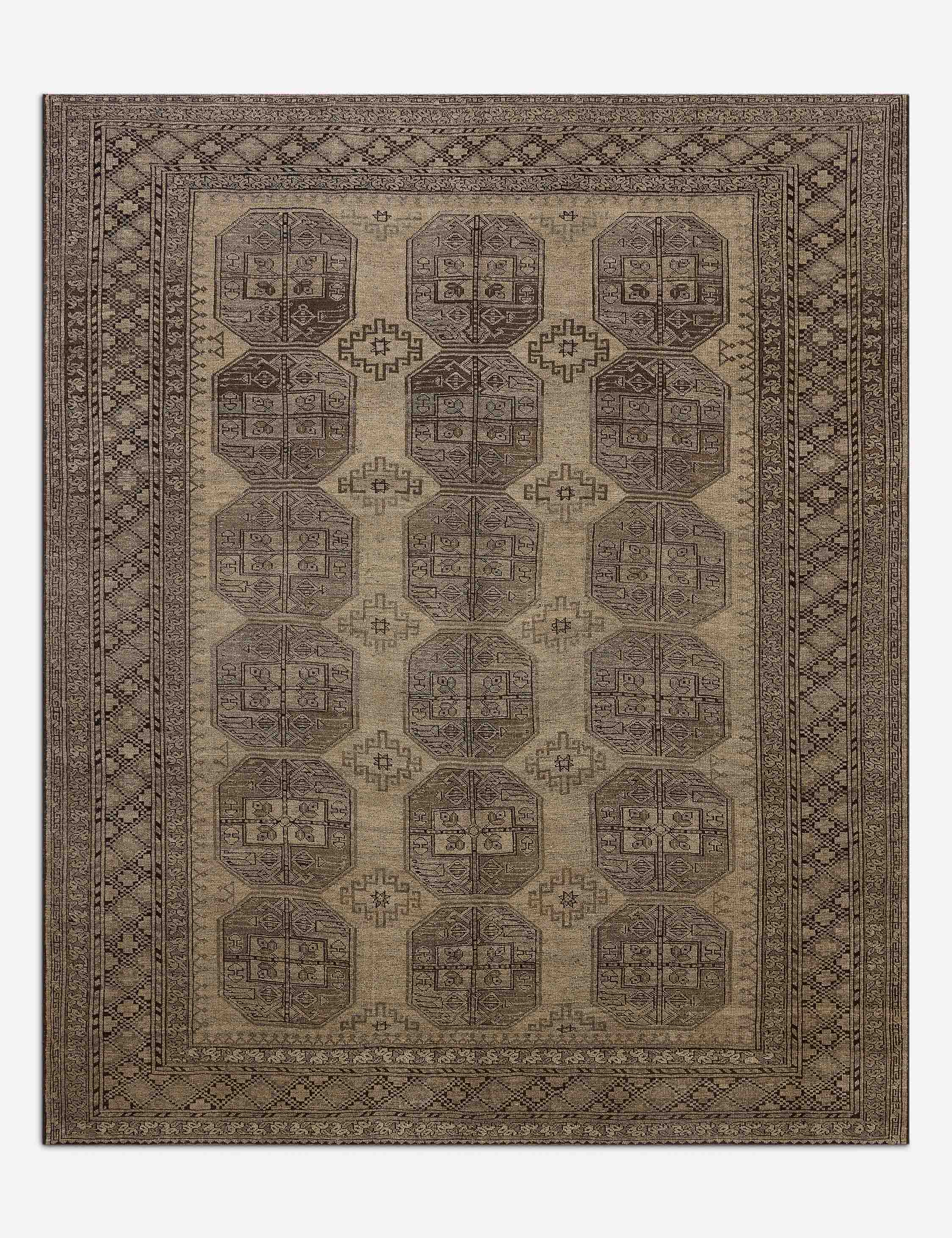 Lulu and Georgia Vintage Turkish Hand-Knotted Wool Rug No. 607, 7'2" x 8'8"