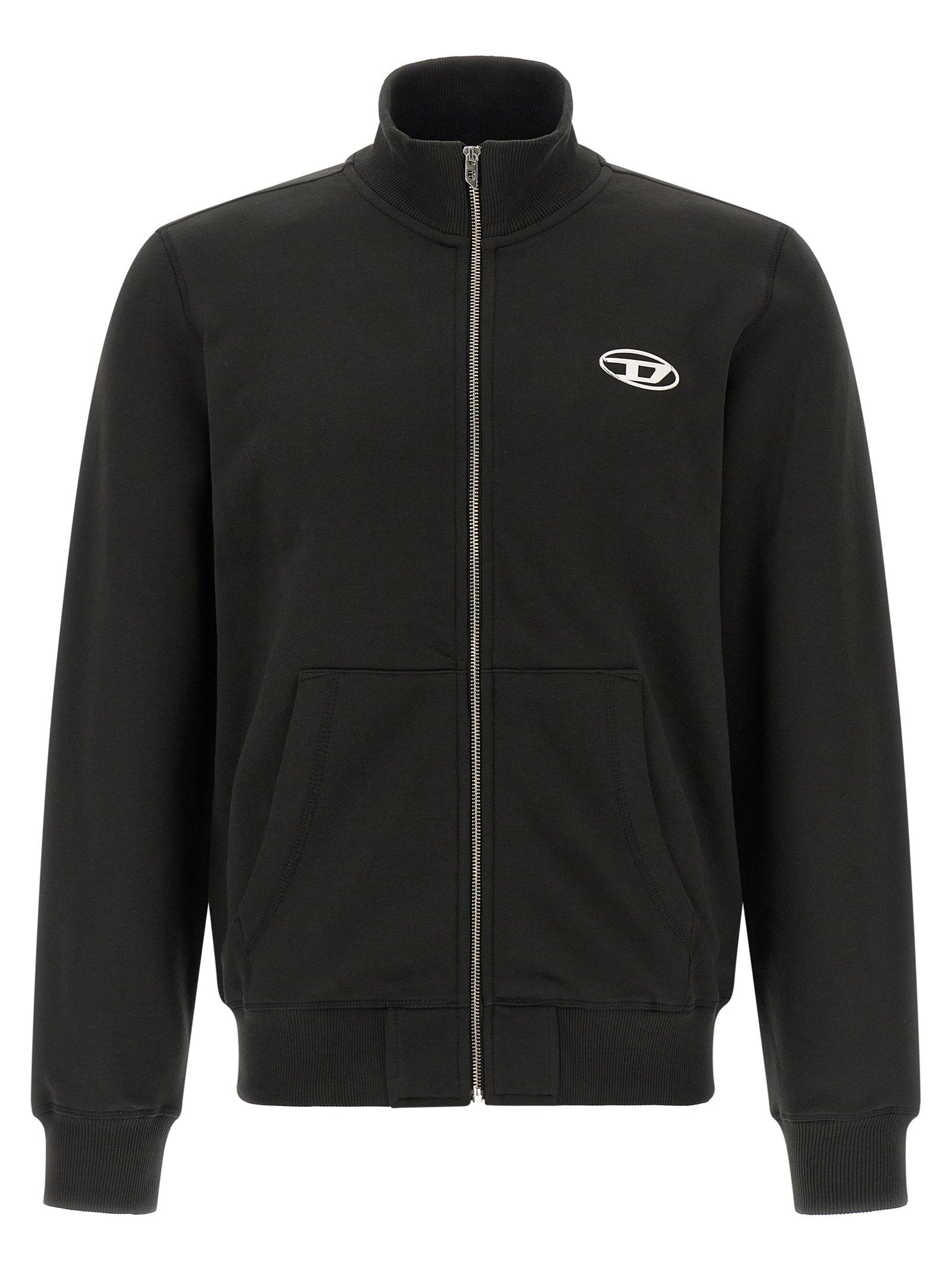 Diesel S-ginn-zip-iod Sweatshirt – 100% cotton