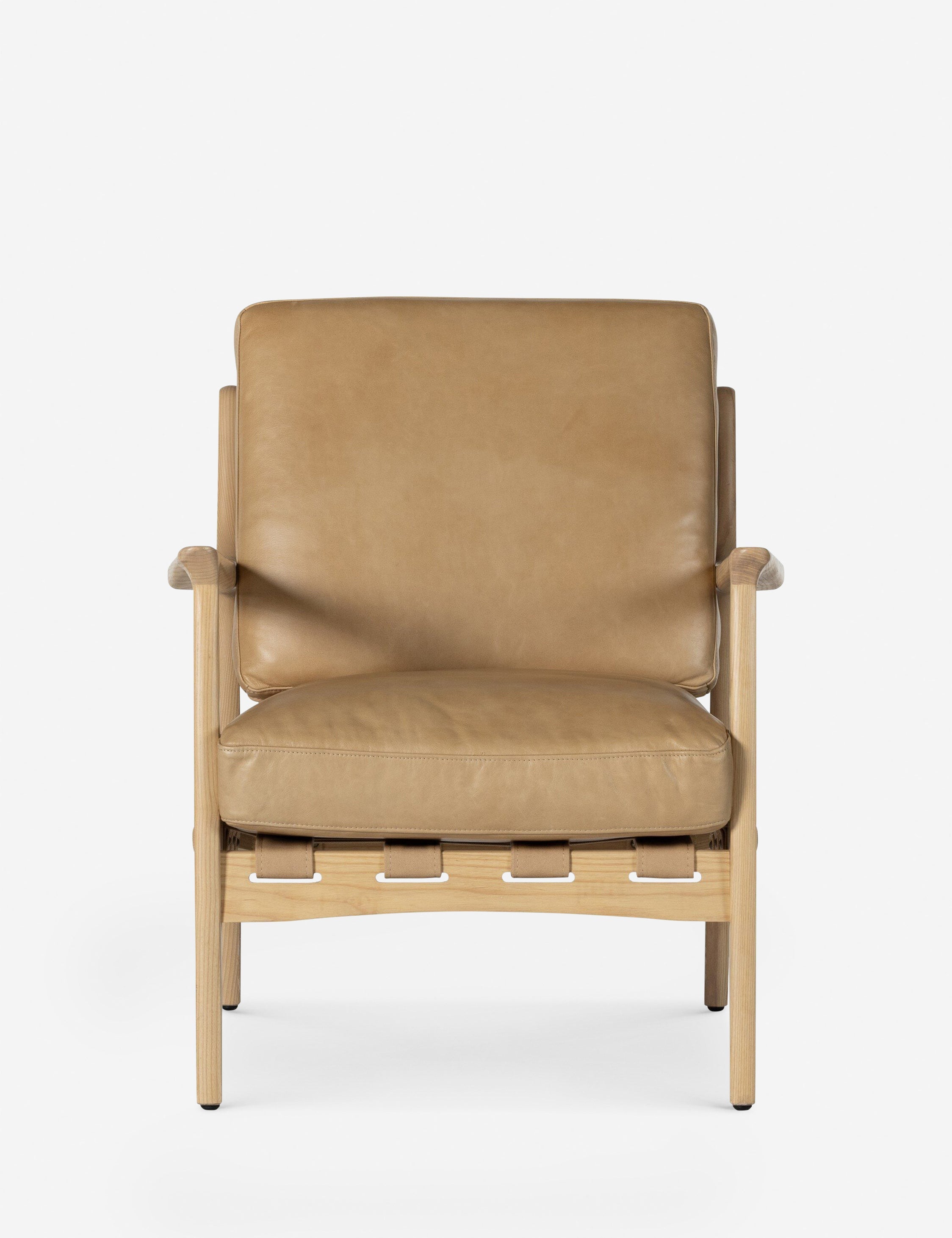 Lulu and Georgia Kenneth Leather Chair - view 2