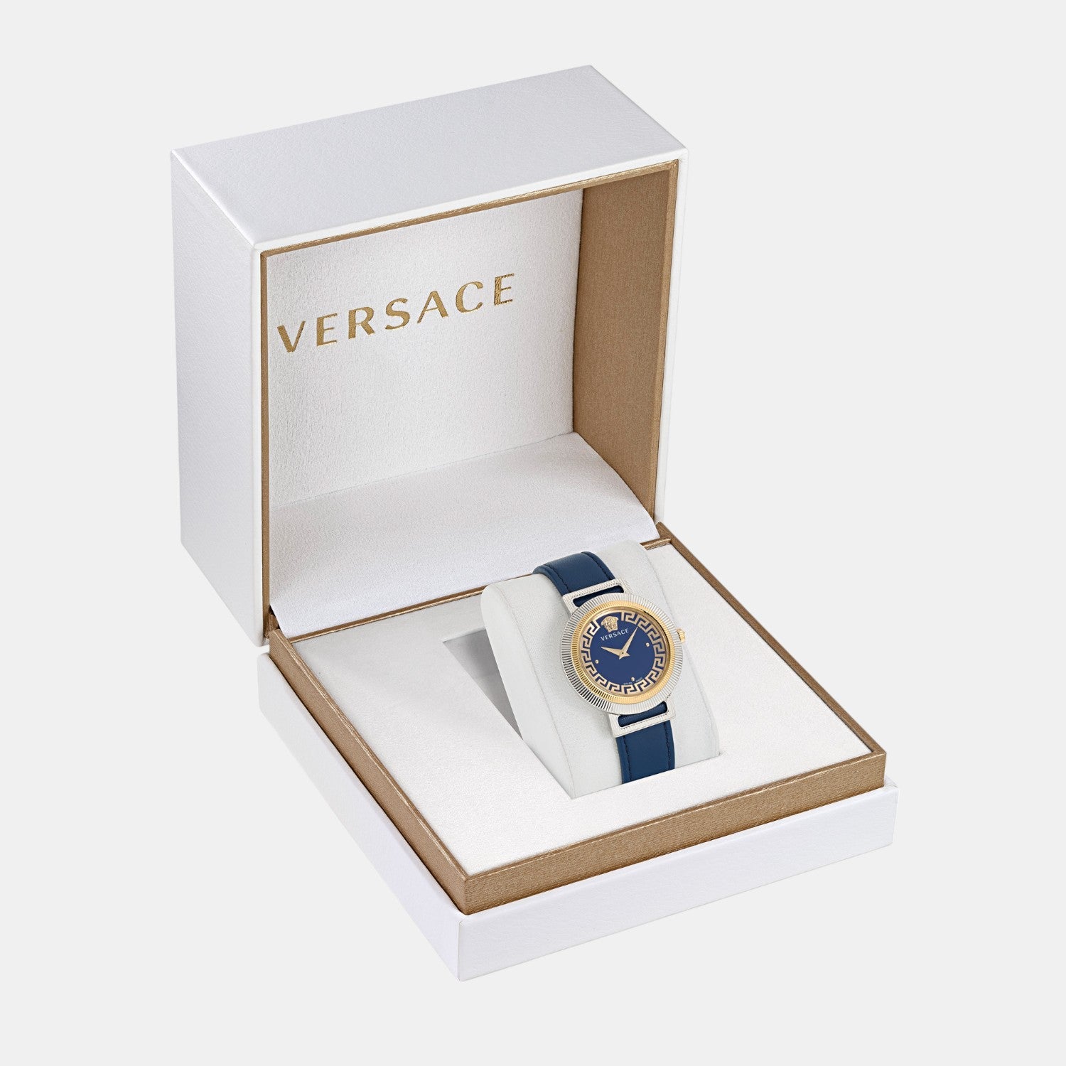 Versace Greca Chic Women Quartz Blue Dial Analog Leather Watch VE3D00122 - view 4