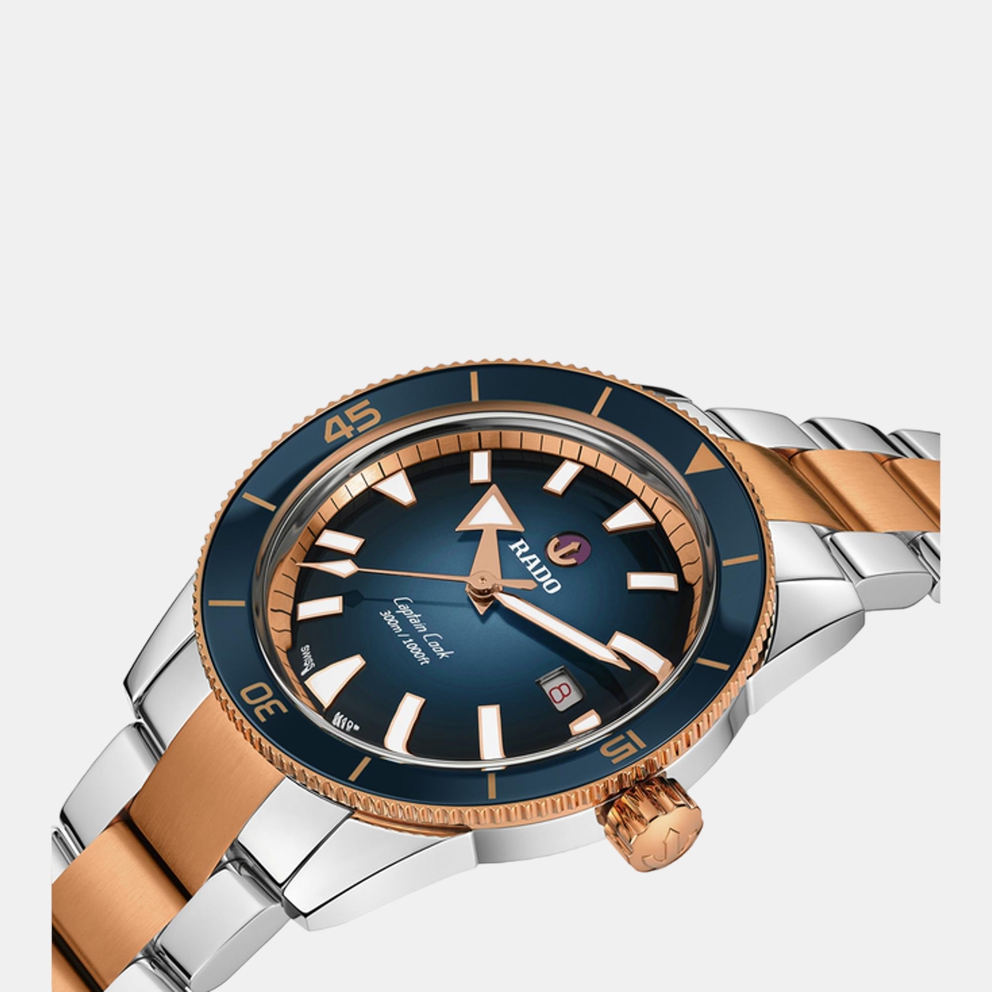Rado Captain Cook Men Automatic Blue Dial Analog Stainless Steel Watch R32137203 - view 2