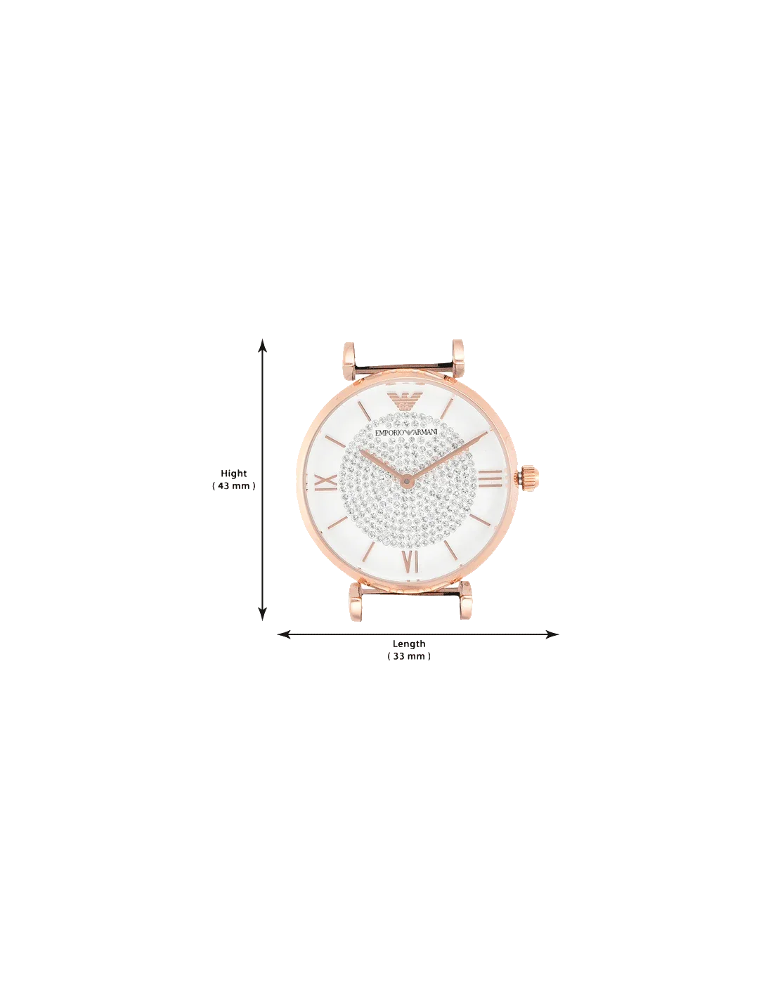 Emporio Armani Retro White Dial Women 39mm - view 2