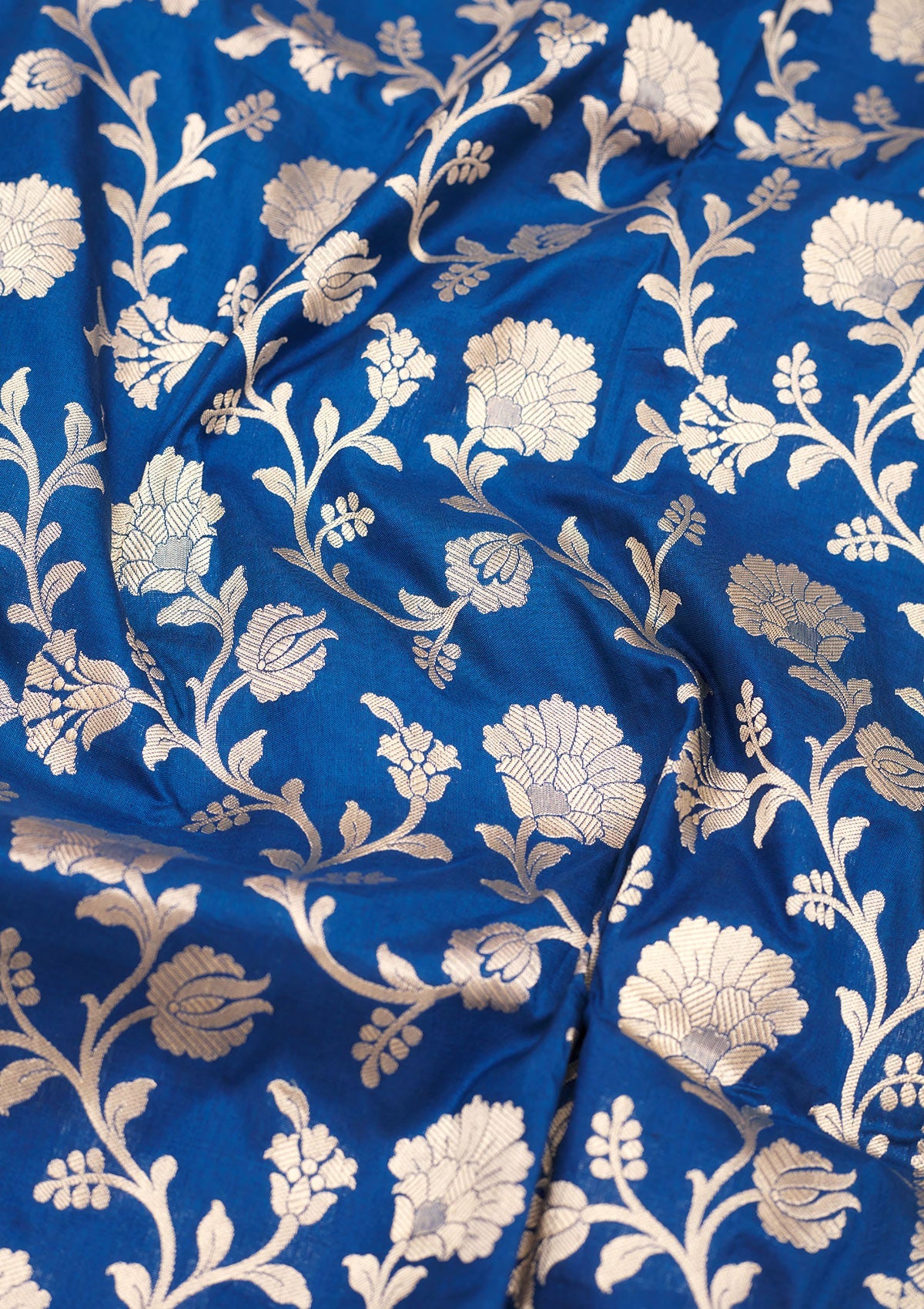 Koskii Blue Zariwork Pure Silk Saree – Women's - view 2