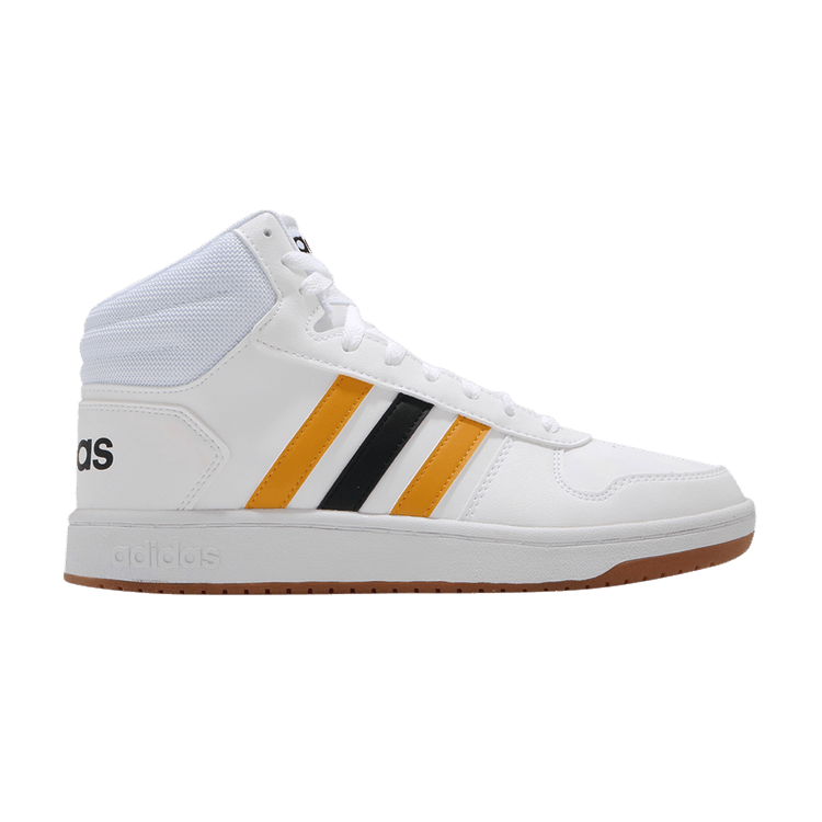 Hoops 2 0 – adidas Hoops 2.0 Mid White Active Gold