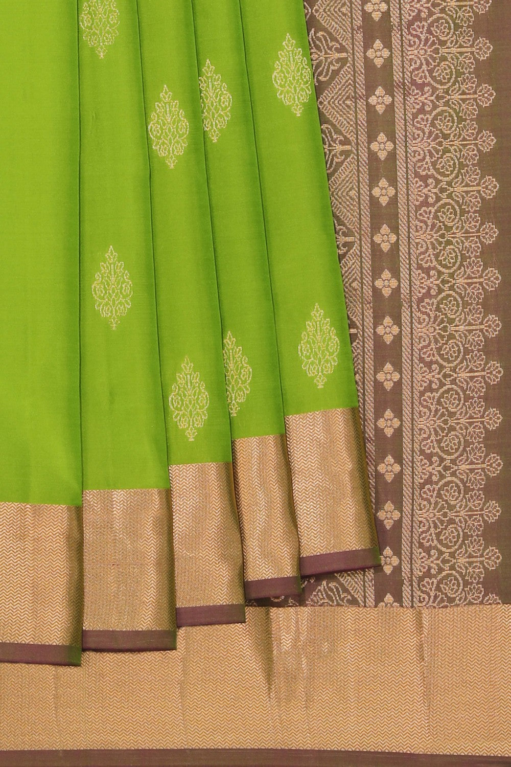 Kalanjali Green Silk Saree – Women's