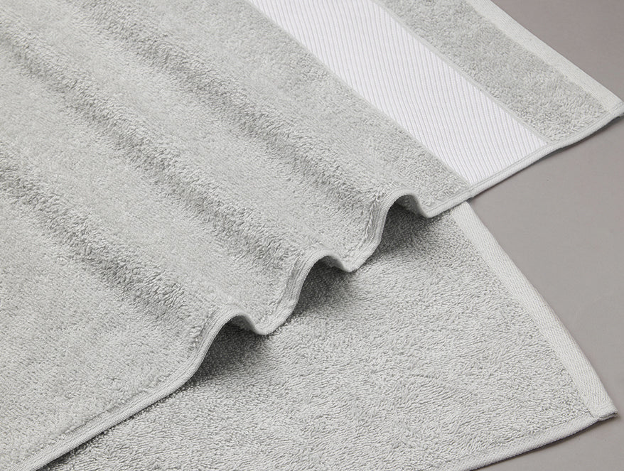 Spaces India Solid Light Grey 100% Cotton Towel Combo - Aurum By Spaces - view 6