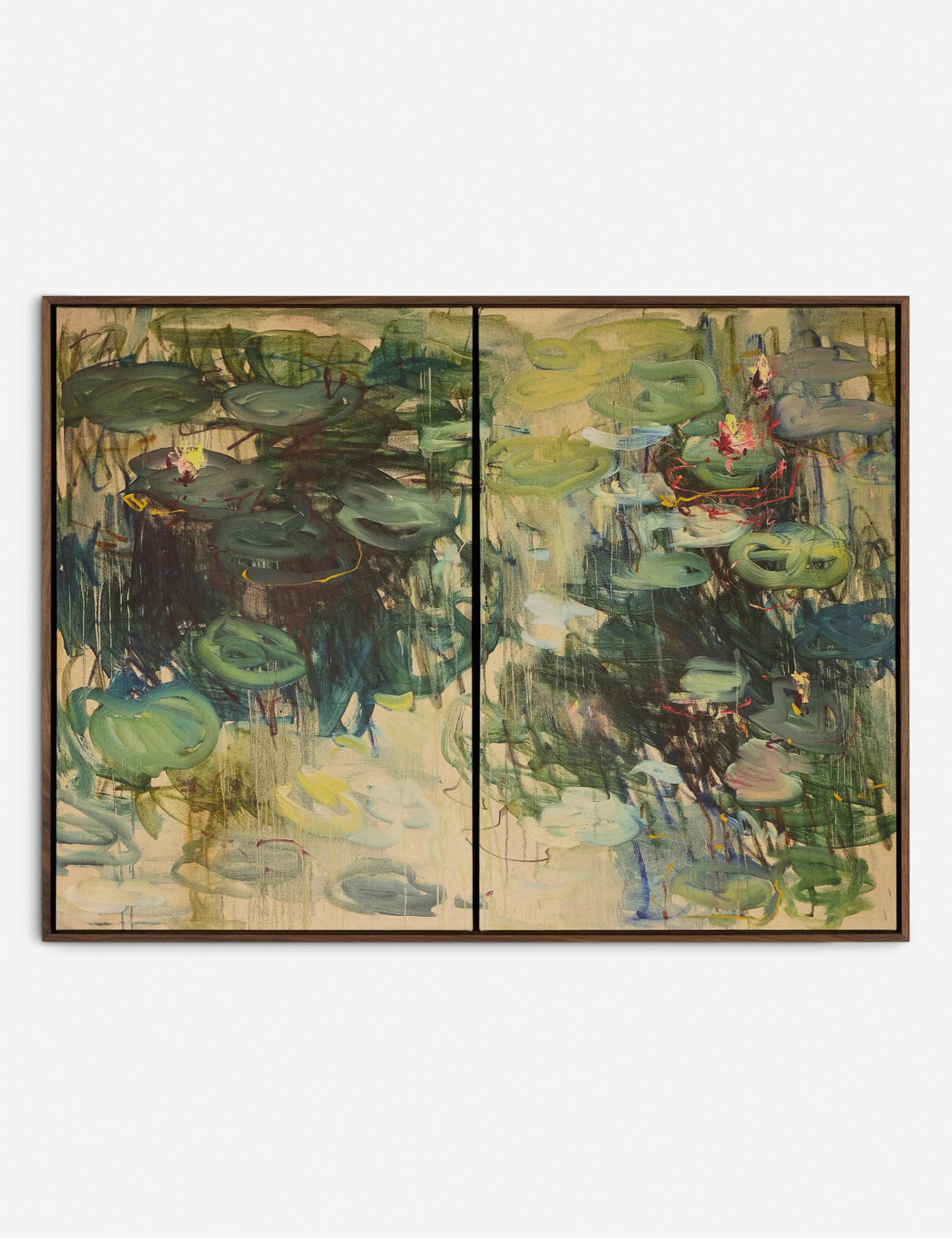 Lulu and Georgia Lily Pond Wall Art by Lilia Orlova-Holmes