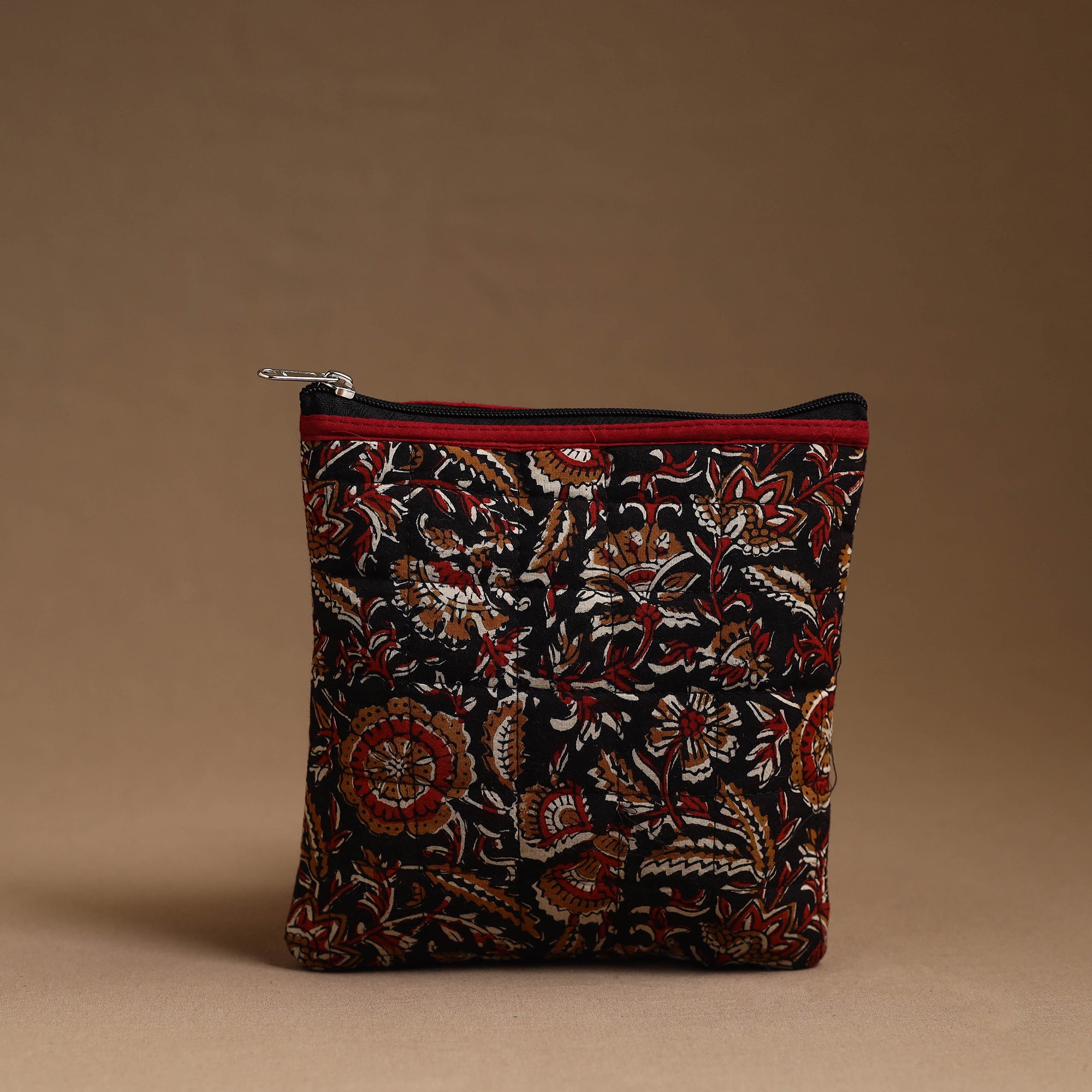 NOORI BAZAR Black - Handmade Quilted Cotton Utility Pouch 04