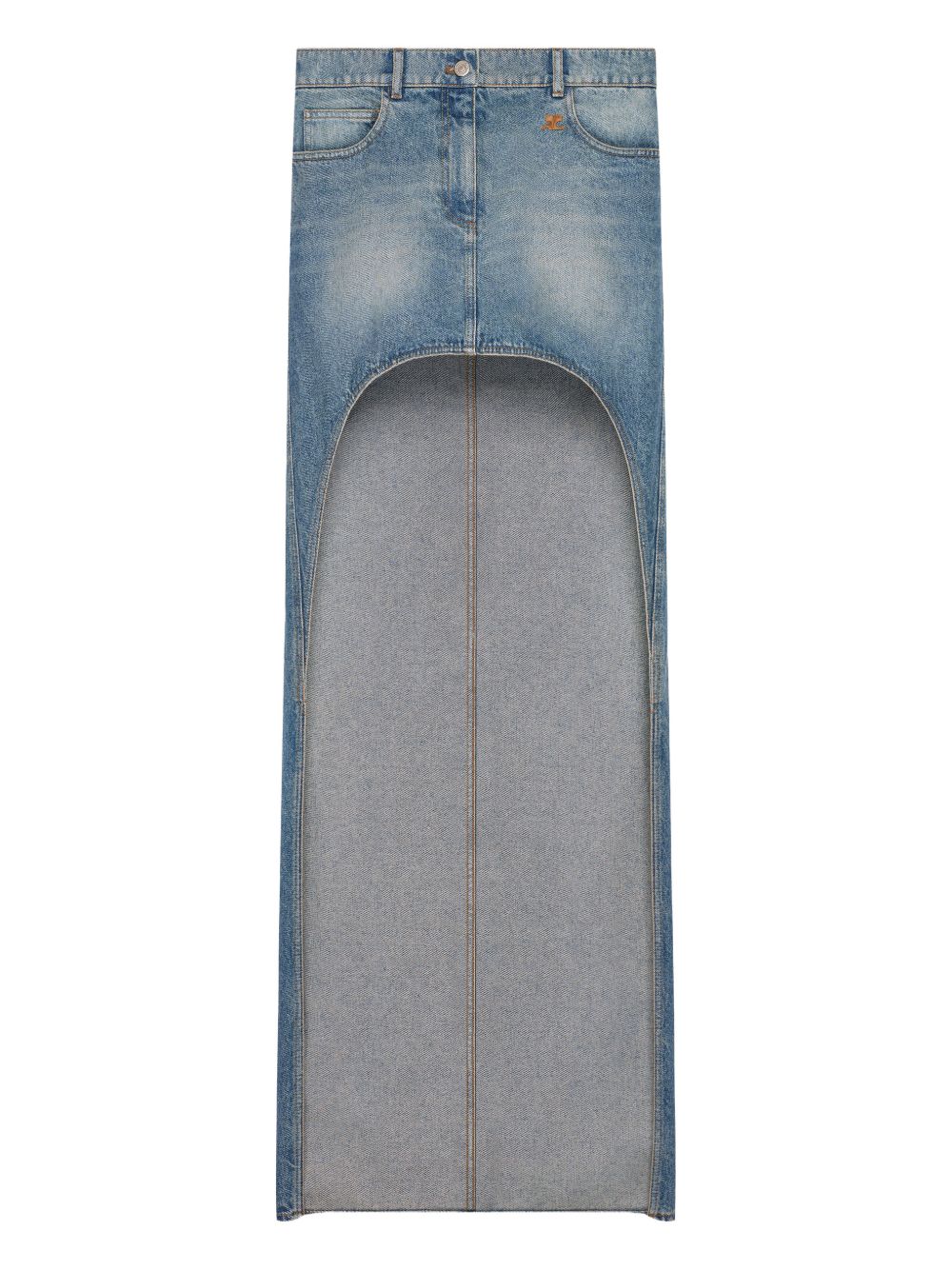 Courreges Pre Courrèges Denim cotton skirt – 100% Cotton