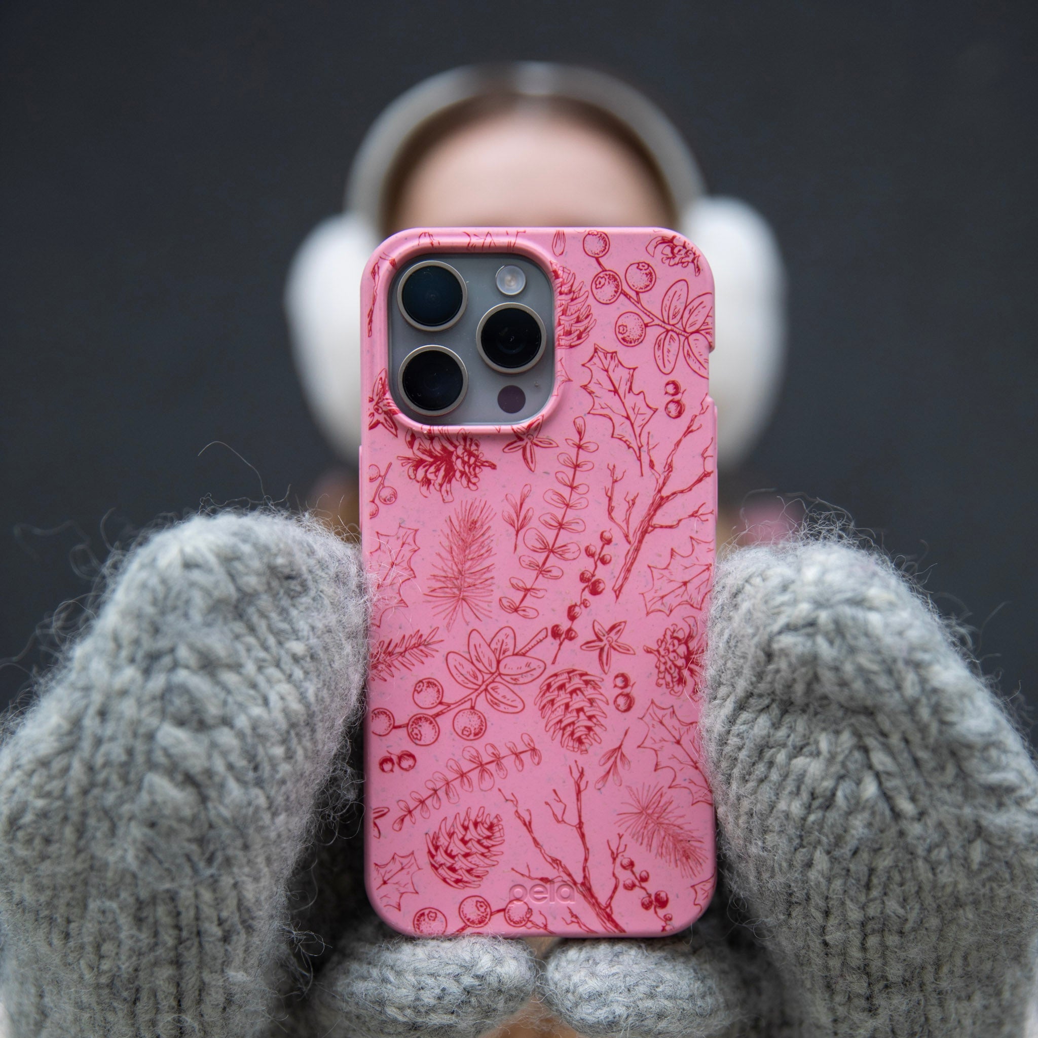 BlackTree Bubblegum Pink Festive Forest iPhone 16 Case - view 5