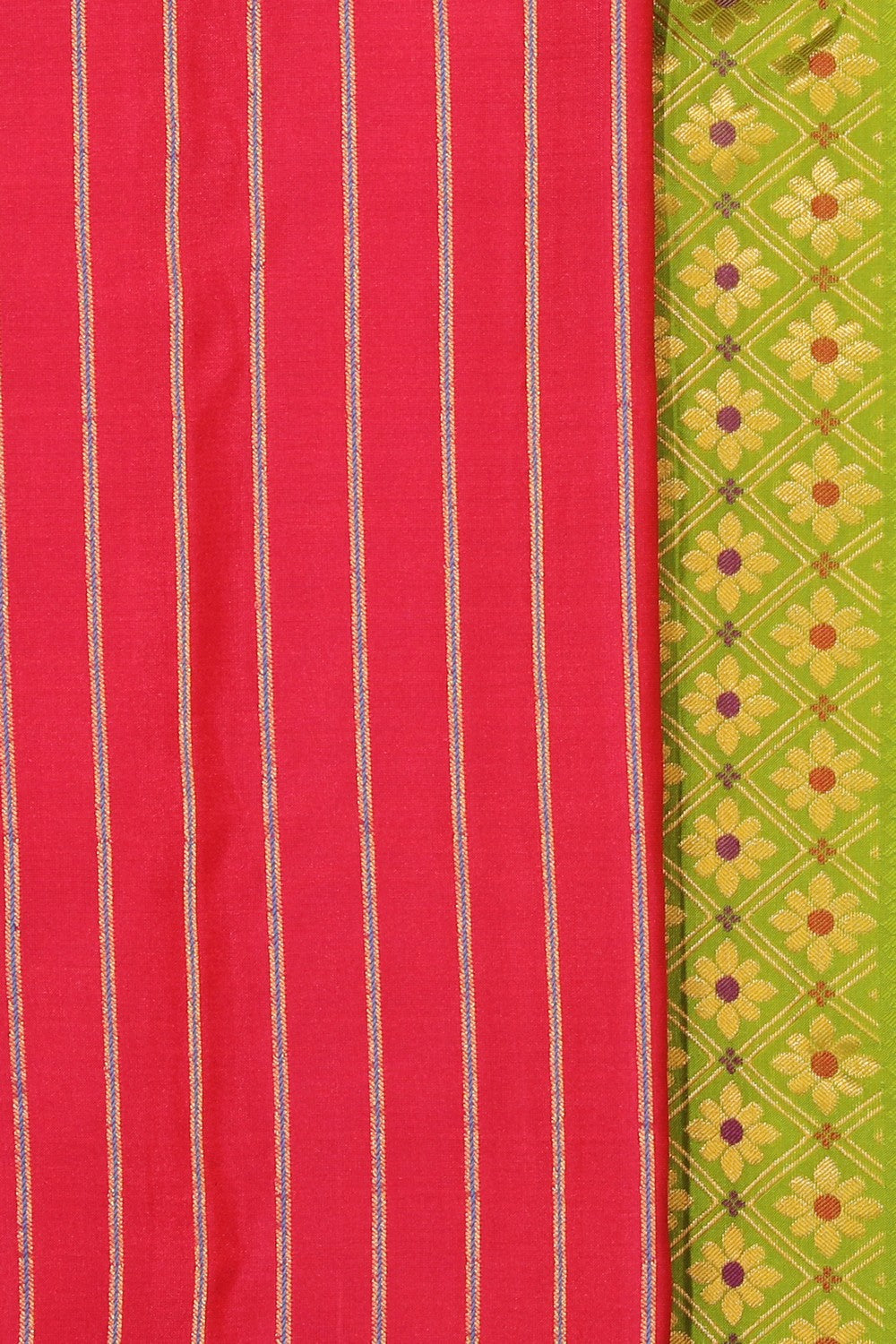 Kalanjali Gadwal Silk Pink Saree – Women's - view 2