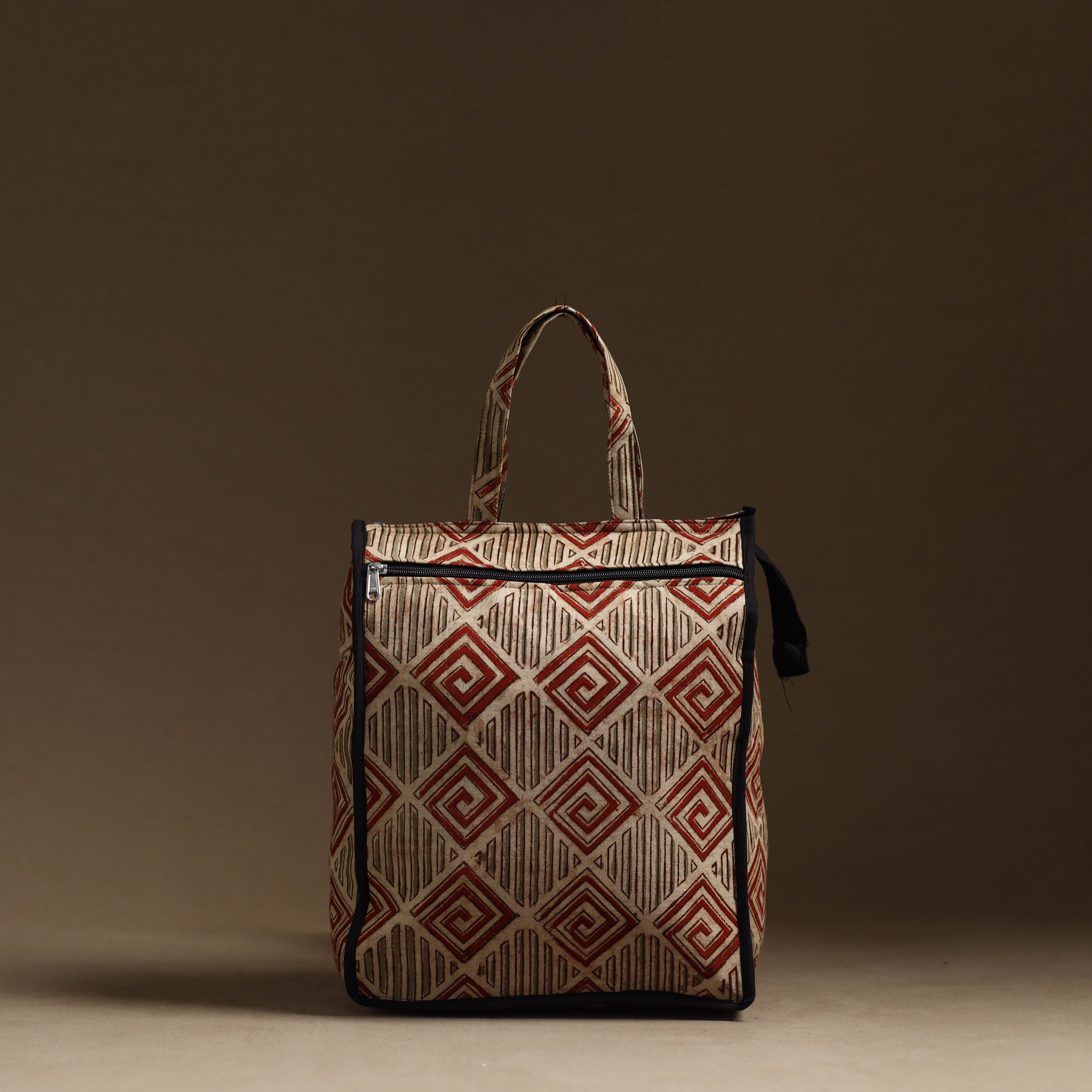 NOORI BAZAR Beige - Handmade Cotton Shopping Hand bag 08