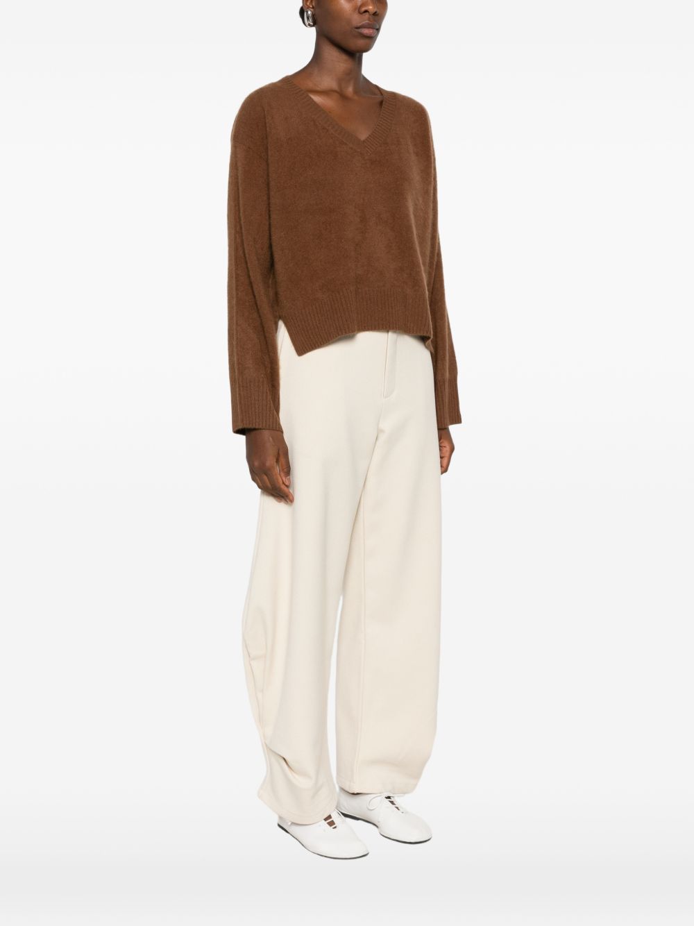 CT PLAGE Sweaters BROWN – 100% Wool - view 2