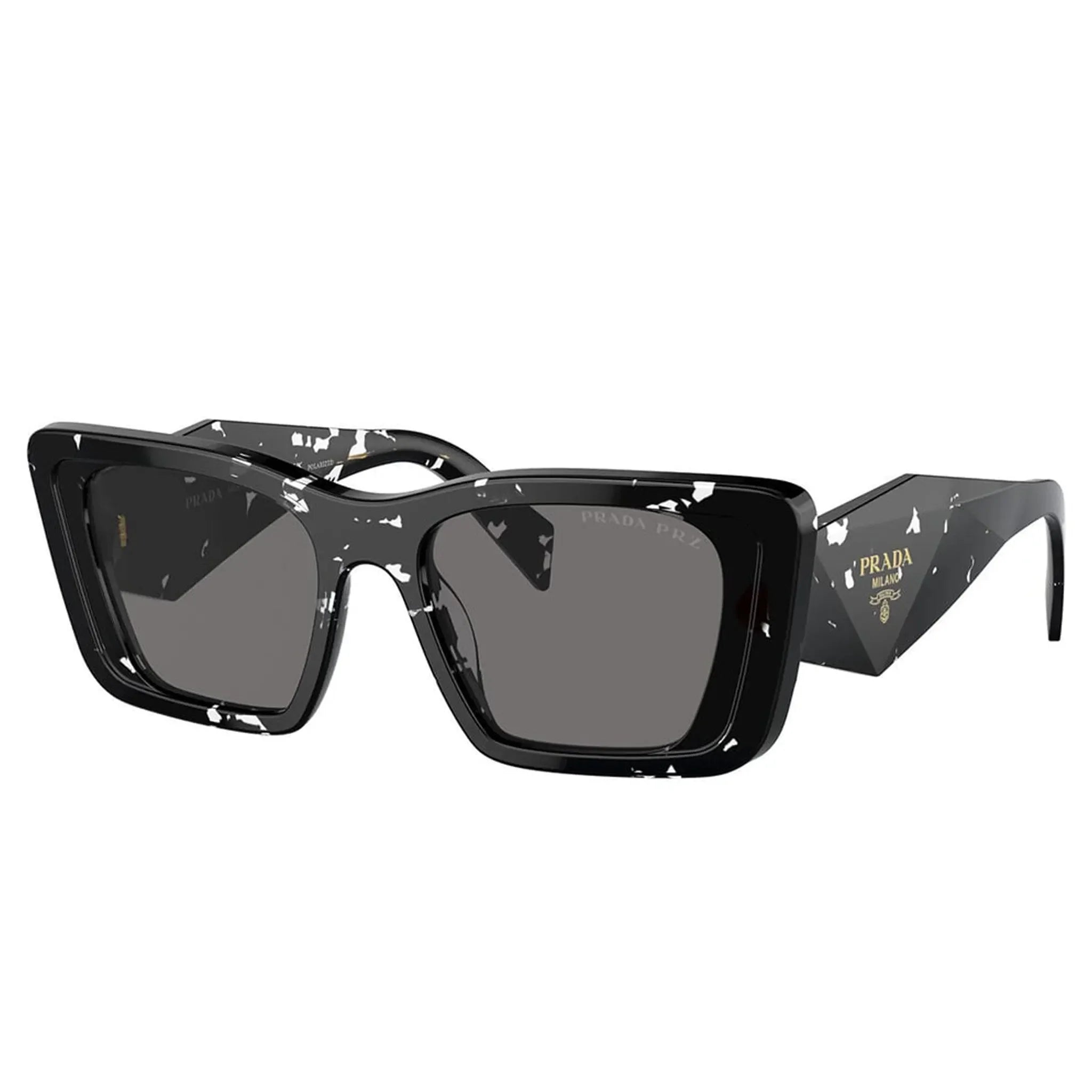 Prada PR 08YS 15S5Z1 Black Crystal Tortoise Polarised Sunglasses - view 2