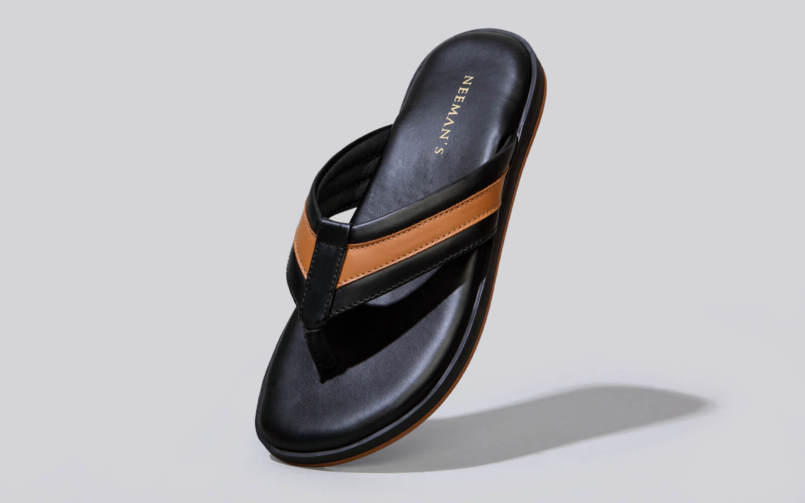 Indo-western flips black-tan – Neeman's Indo-Western Flips : Black-Tan