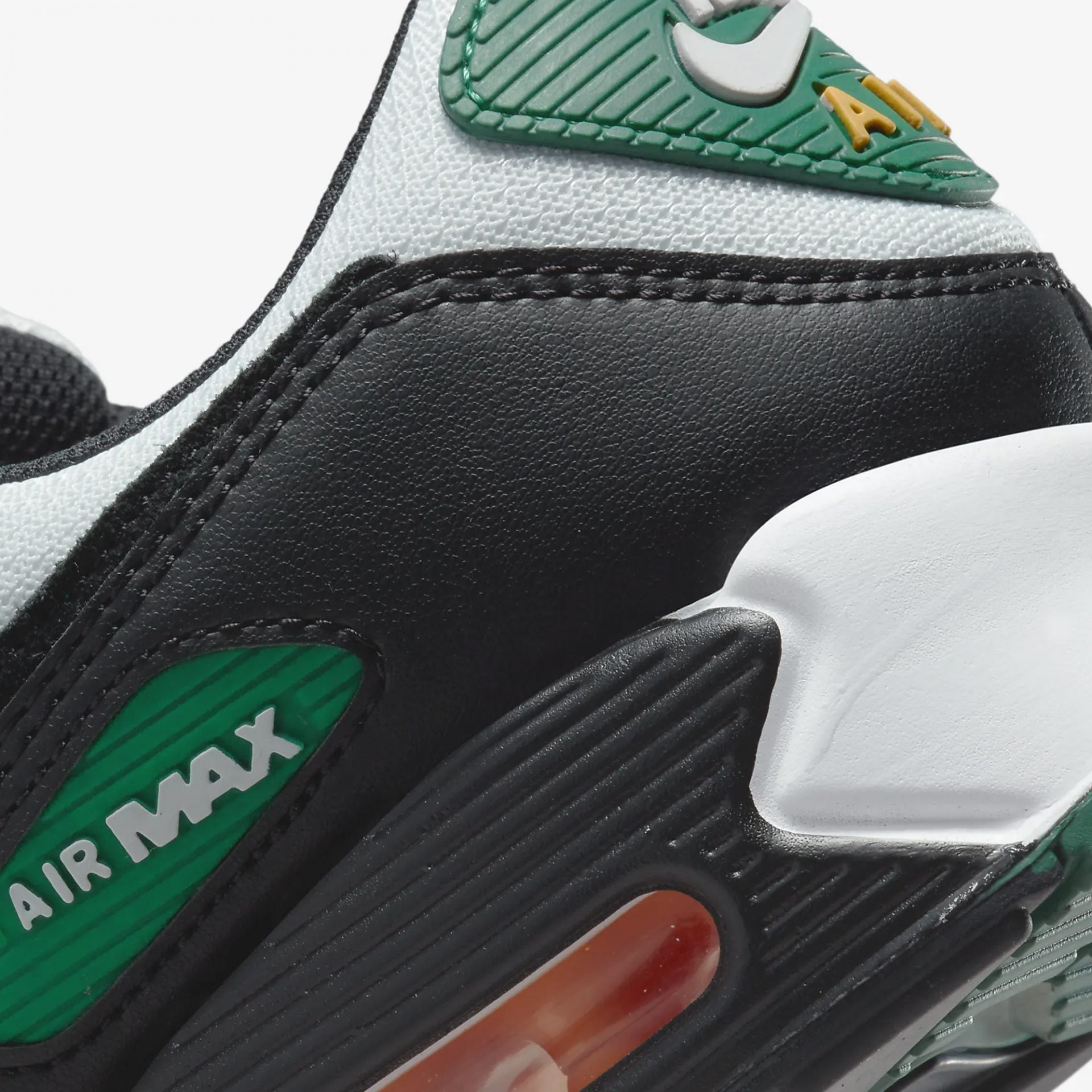 Nike | AIR MAX 90 { PURE PLATINUM /GORGE GREEN - view 4
